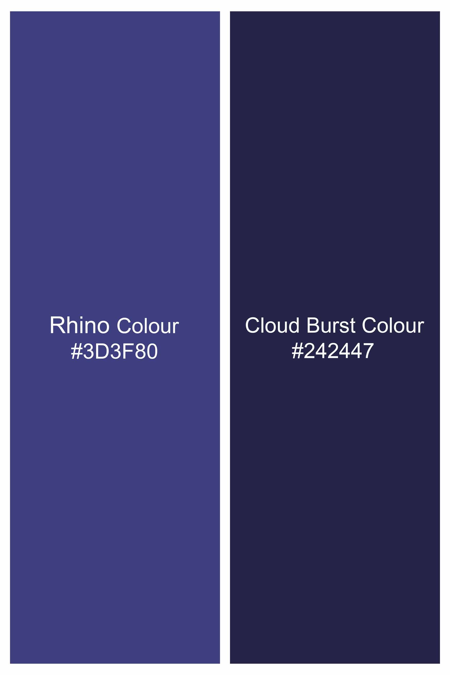Rhino Blue and Cloud Burst Blue Paisley Ptinted and Windowpane With Funky Printed Dobby Textured Premium Giza Cotton Designer Shirt 8014-RPRT121-38, 8014-RPRT121-H-38, 8014-RPRT121-39, 8014-RPRT121-H-39, 8014-RPRT121-40, 8014-RPRT121-H-40, 8014-RPRT121-42, 8014-RPRT121-H-42, 8014-RPRT121-44, 8014-RPRT121-H-44, 8014-RPRT121-46, 8014-RPRT121-H-46, 8014-RPRT121-48, 8014-RPRT121-H-48, 8014-RPRT121-50, 8014-RPRT121-H-50, 8014-RPRT121-52, 8014-RPRT121-H-52
