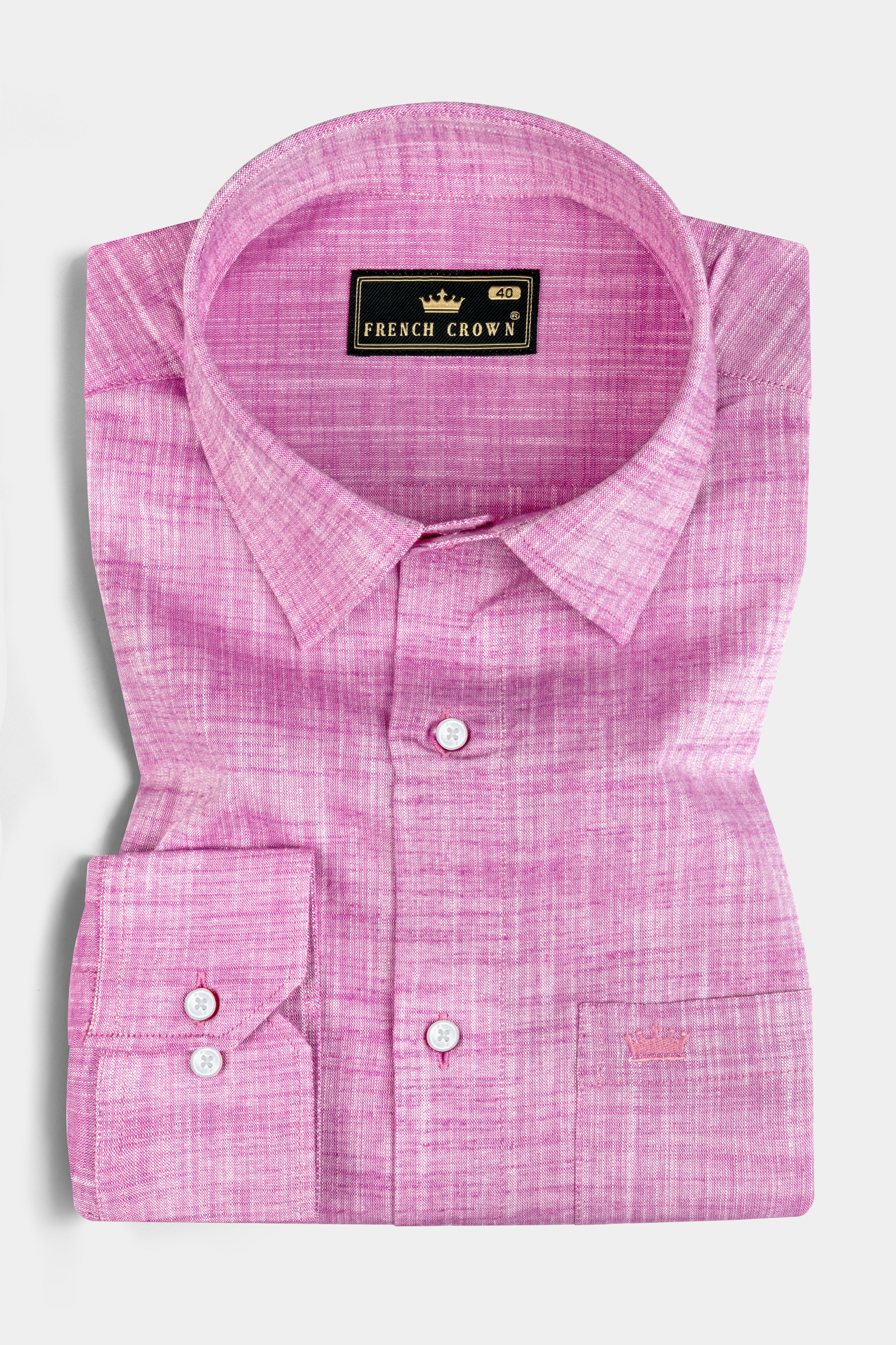 Mulberry Pink Luxurious Linen Shirt