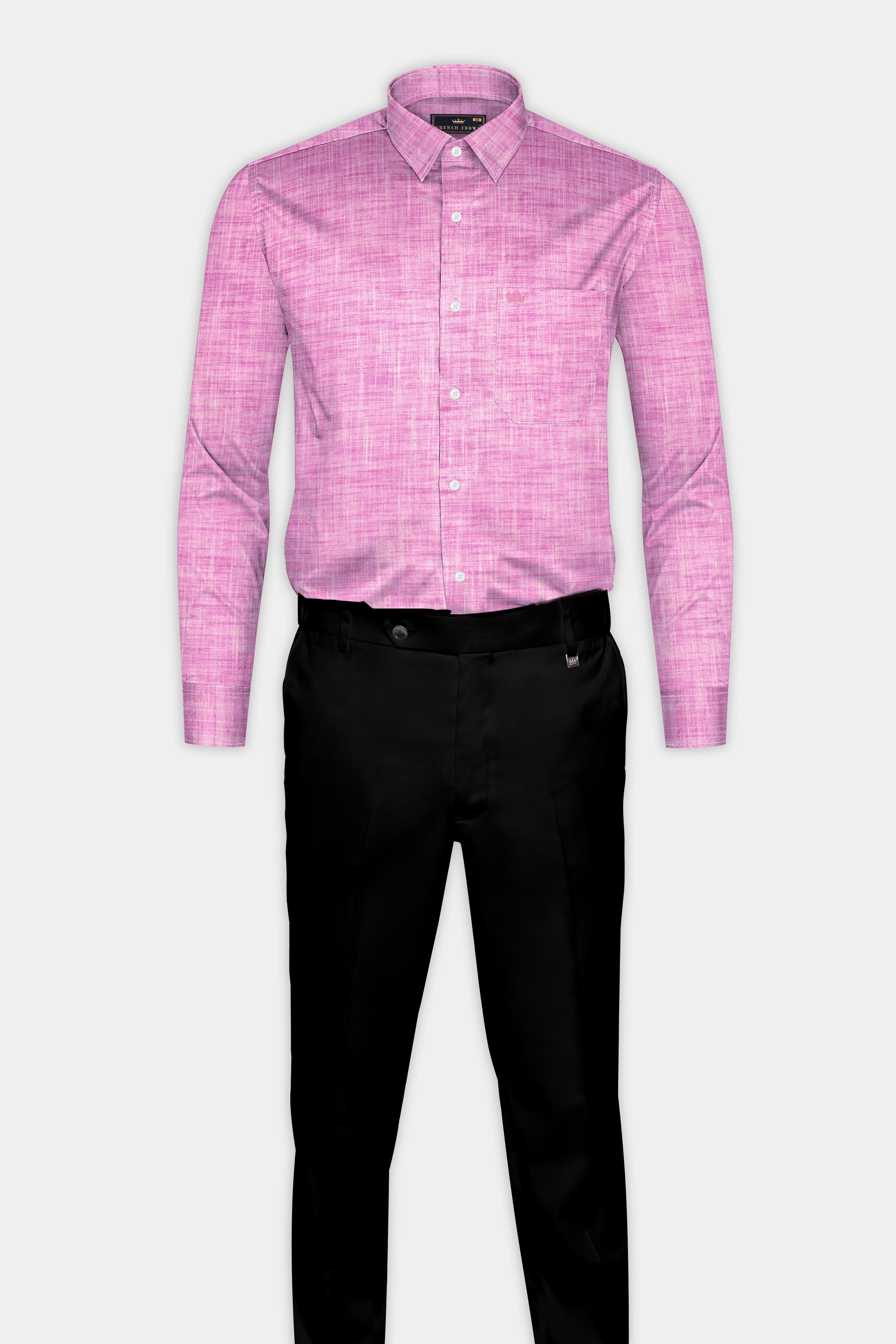 Mulberry Pink Luxurious Linen Shirt