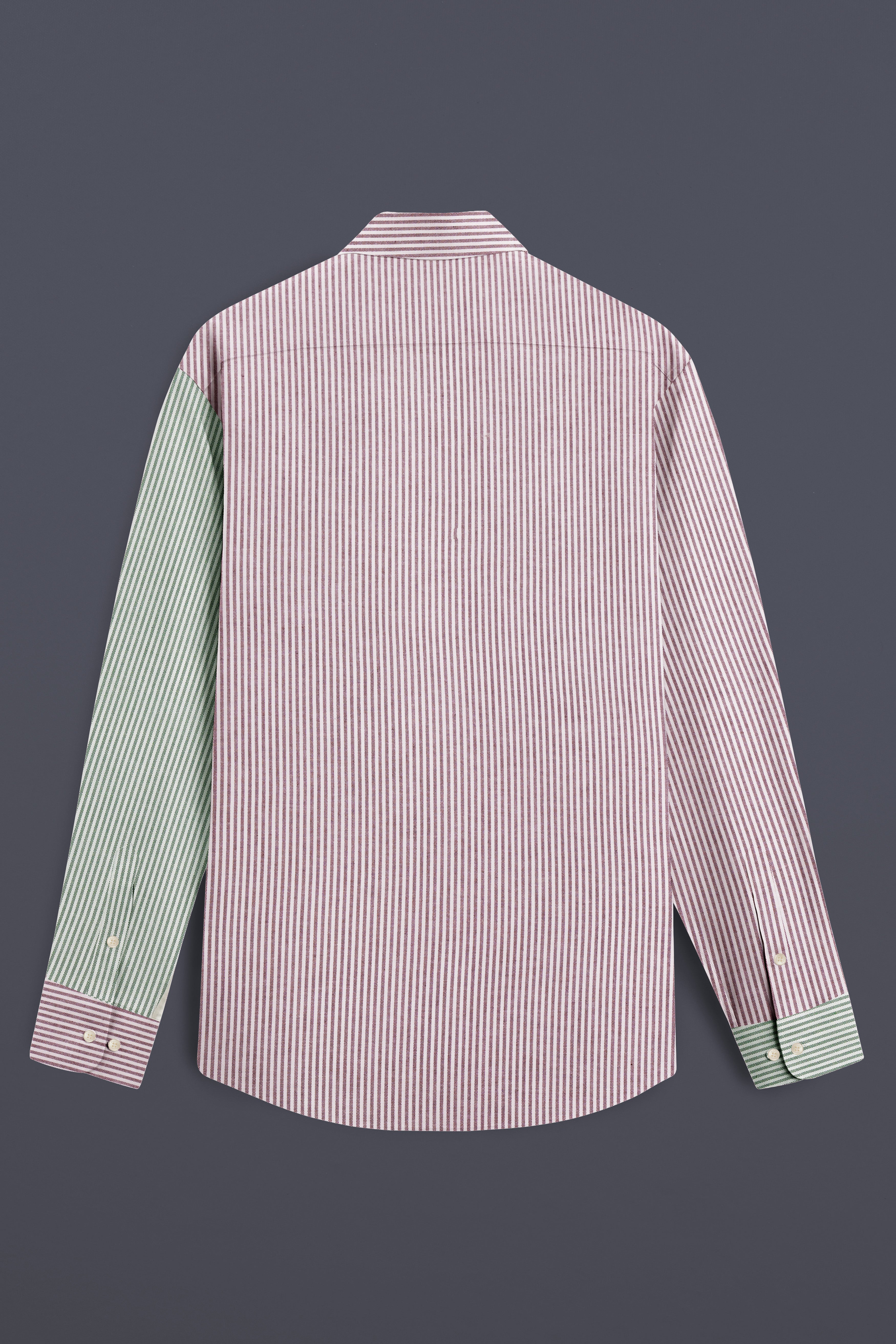 Mariner Blue and Pink Multicolour Striped Premium Cotton Designer Shirt