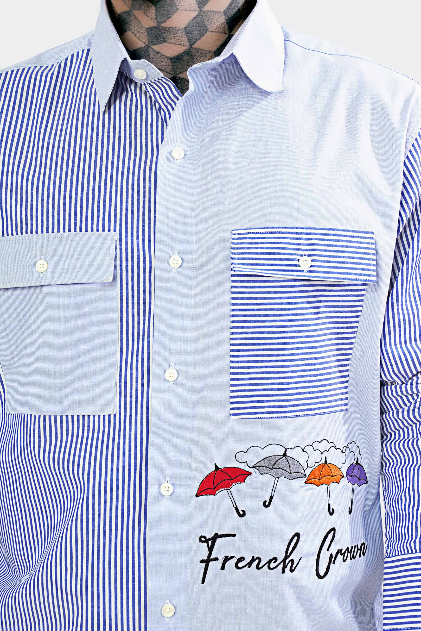 Hawkes Gray and Perano Blue Striped with Brand Name Embroidered Premium Cotton Designer Shirt 8267-P147-E276-38, 8267-P147-E276-H-38, 8267-P147-E276-39, 8267-P147-E276-H-39, 8267-P147-E276-40, 8267-P147-E276-H-40, 8267-P147-E276-42, 8267-P147-E276-H-42, 8267-P147-E276-44, 8267-P147-E276-H-44, 8267-P147-E276-46, 8267-P147-E276-H-46, 8267-P147-E276-48, 8267-P147-E276-H-48, 8267-P147-E276-50, 8267-P147-E276-H-50, 8267-P147-E276-52, 8267-P147-E276-H-52