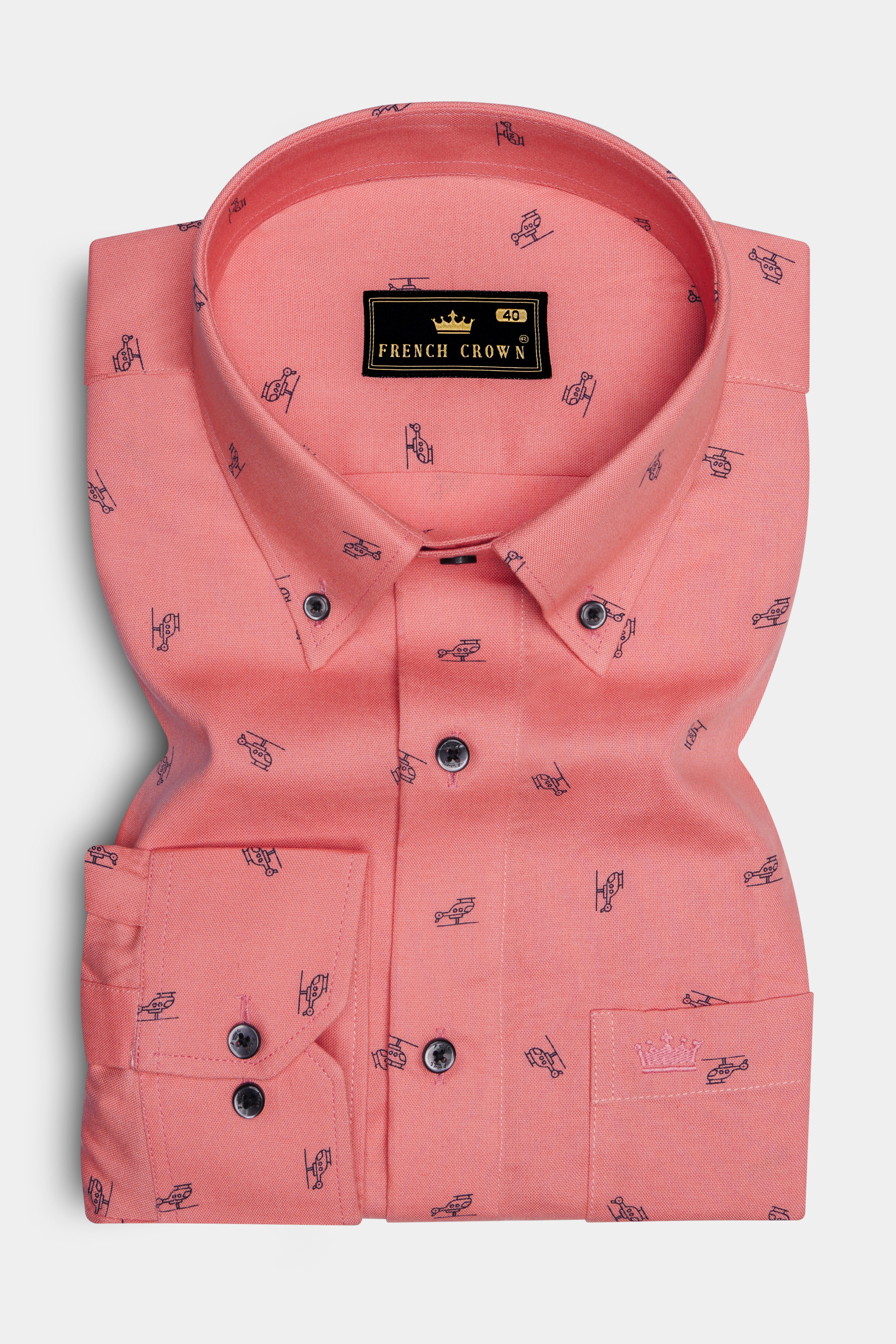 Tonys Pink Royal Oxford Shirt