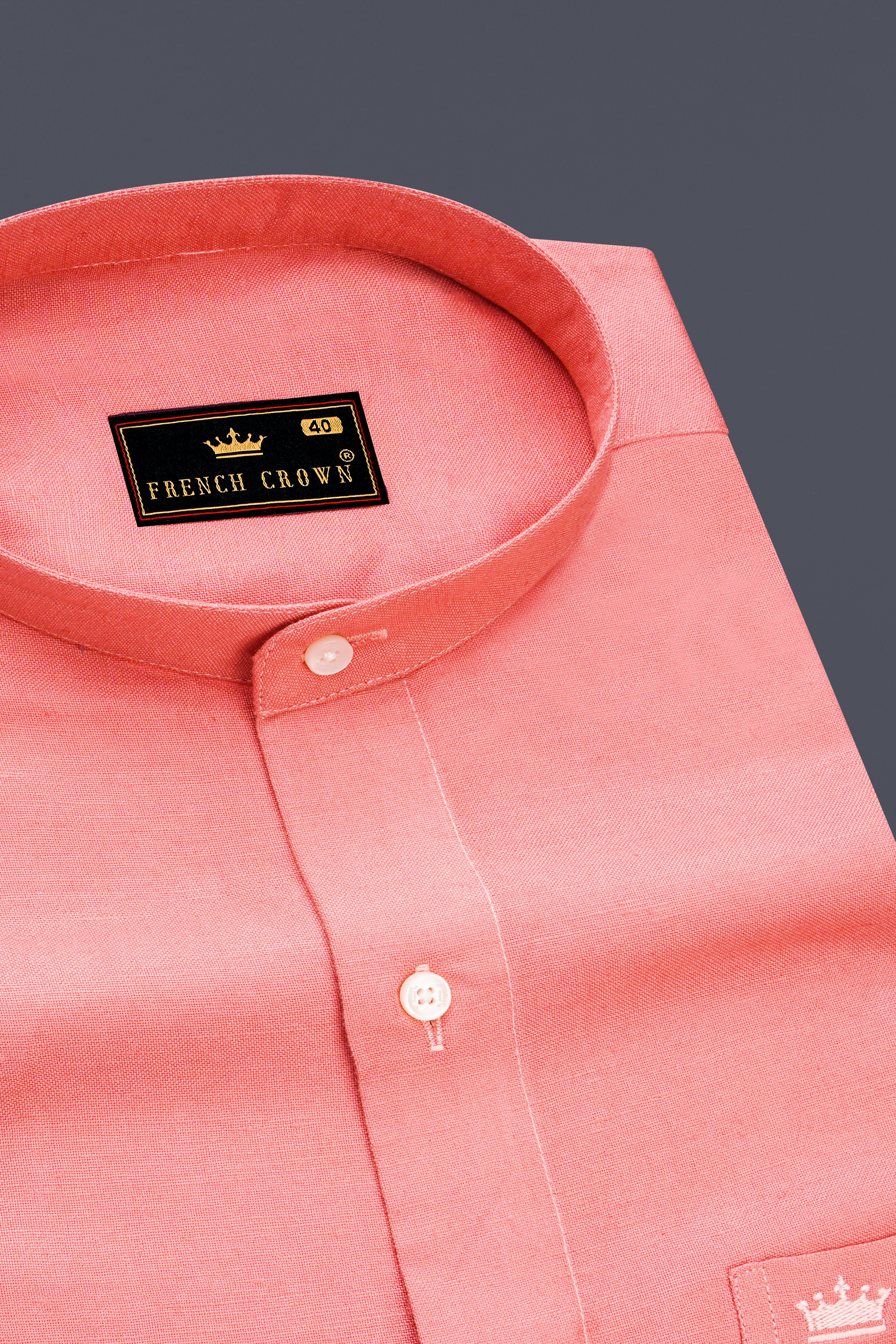 Shilo Pink Luxurious Linen Shirt