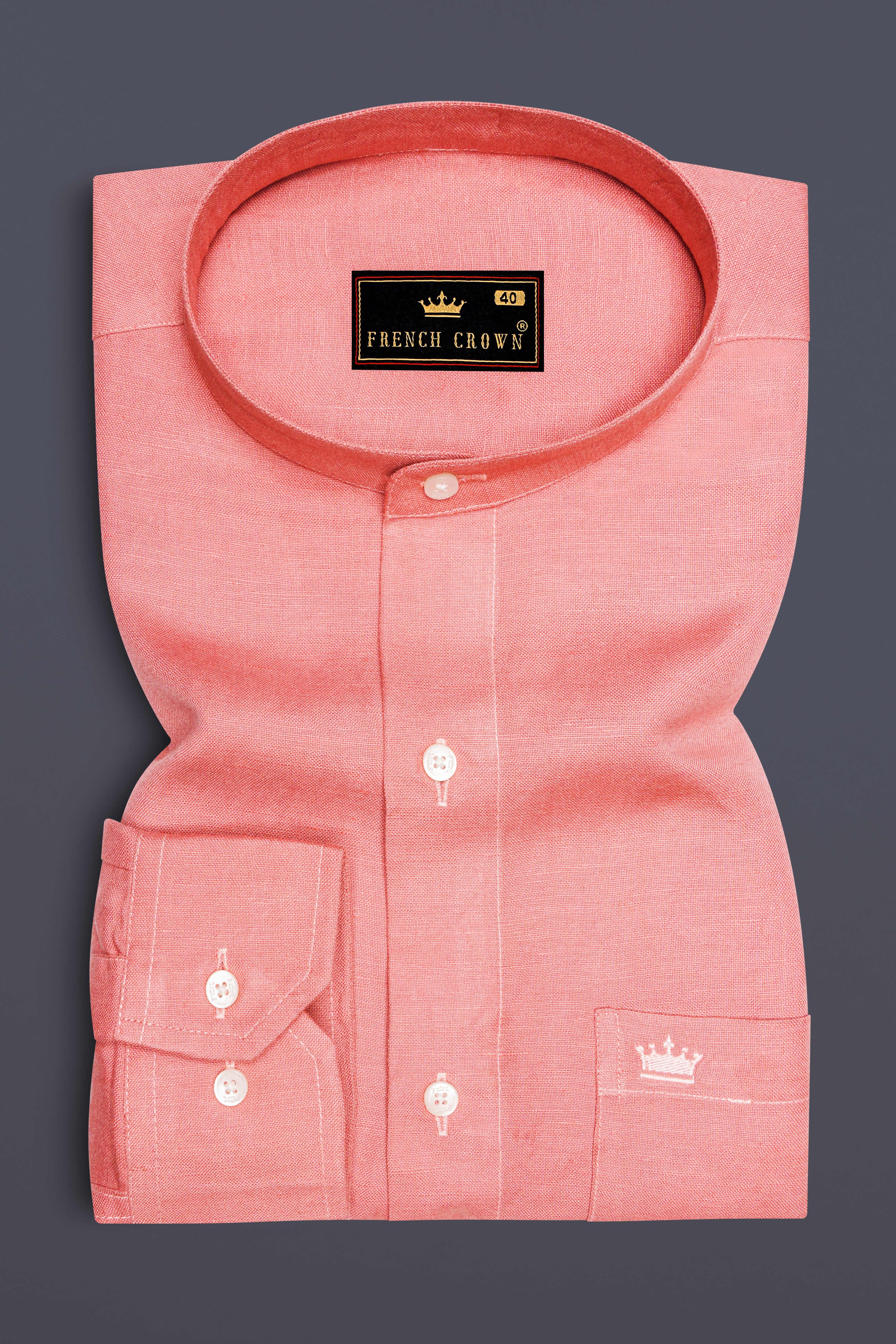 Shilo Pink Luxurious Linen Shirt