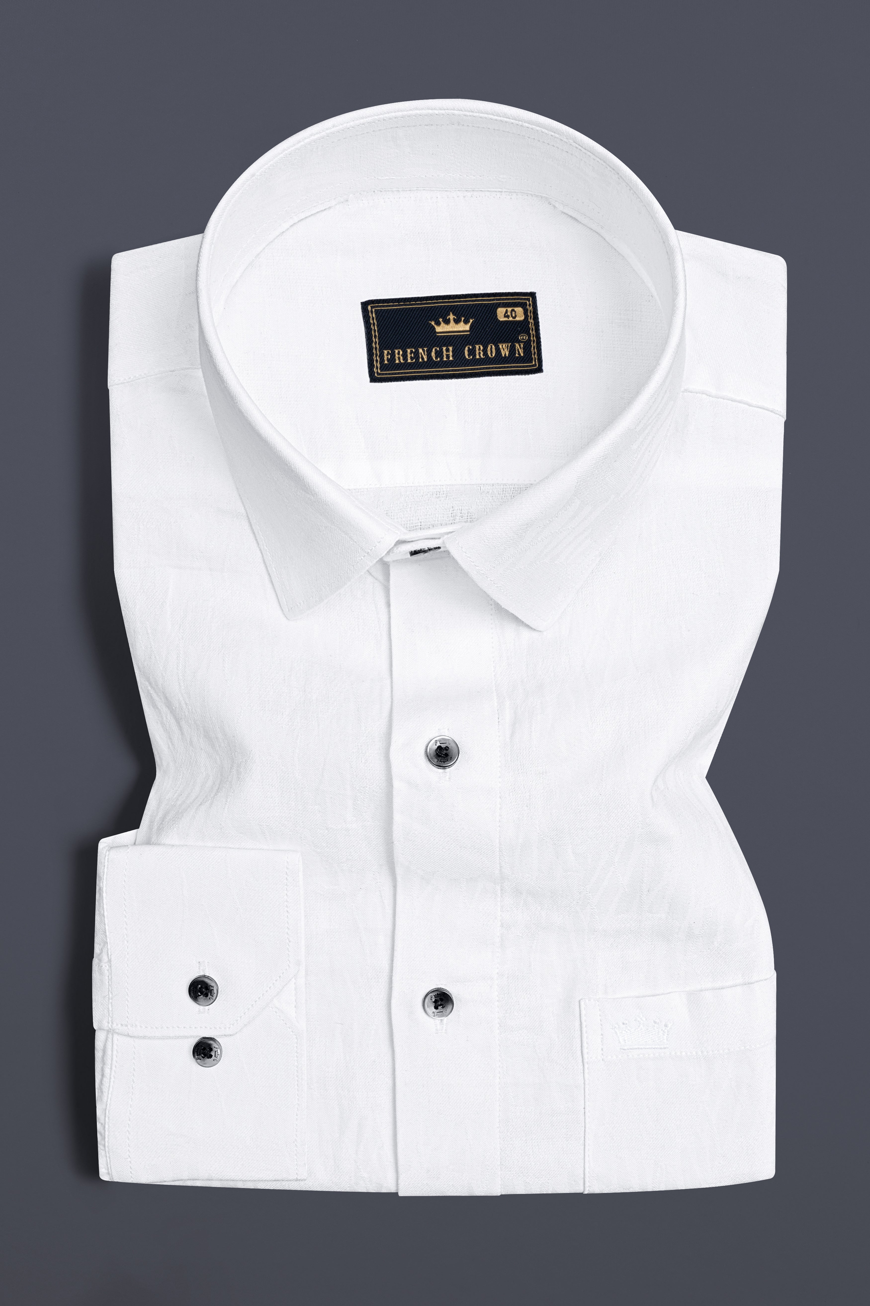 Bright White Jacquard Textured Premium Giza Cotton Shirt