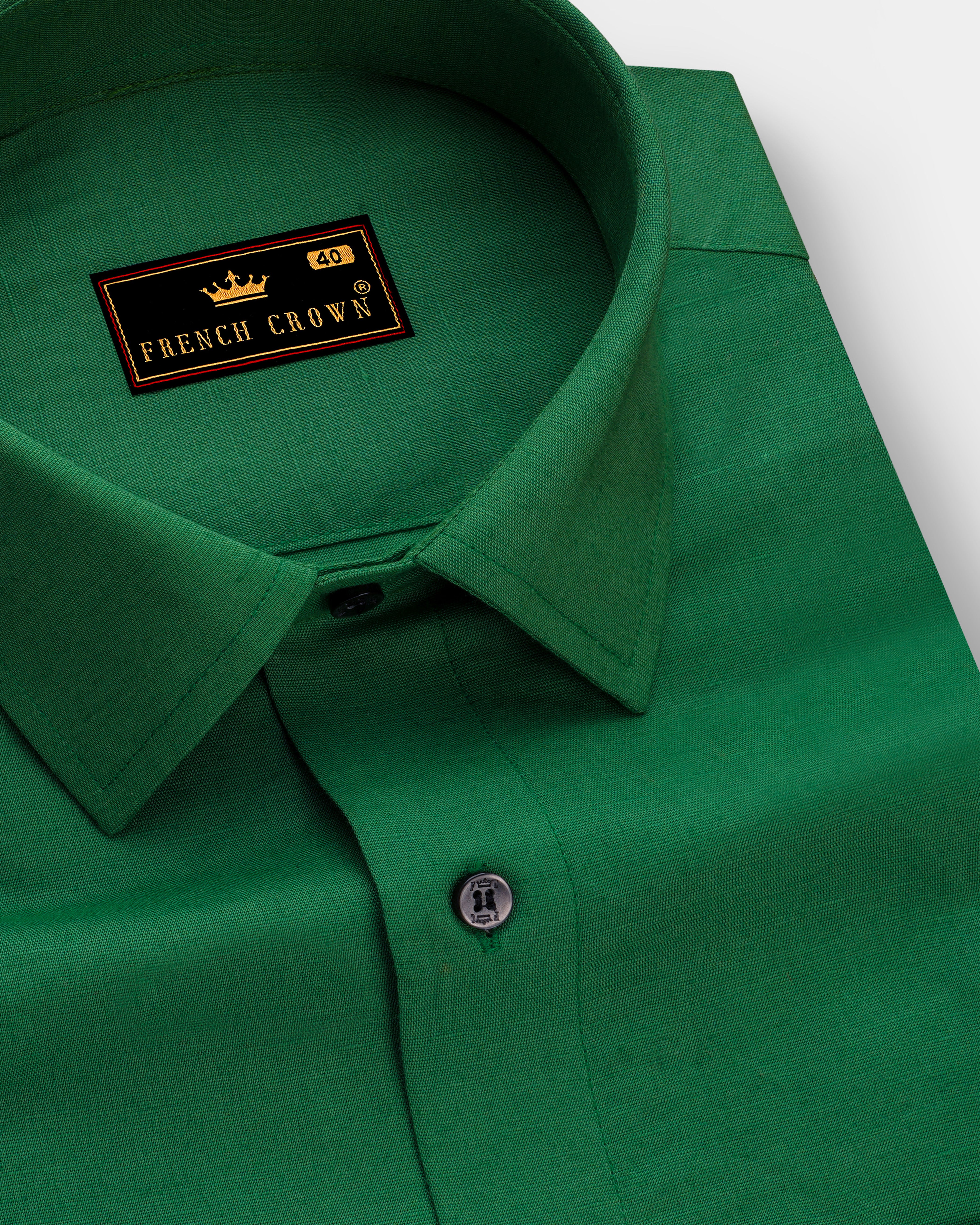 Clover Green Luxurious Linen Shirt