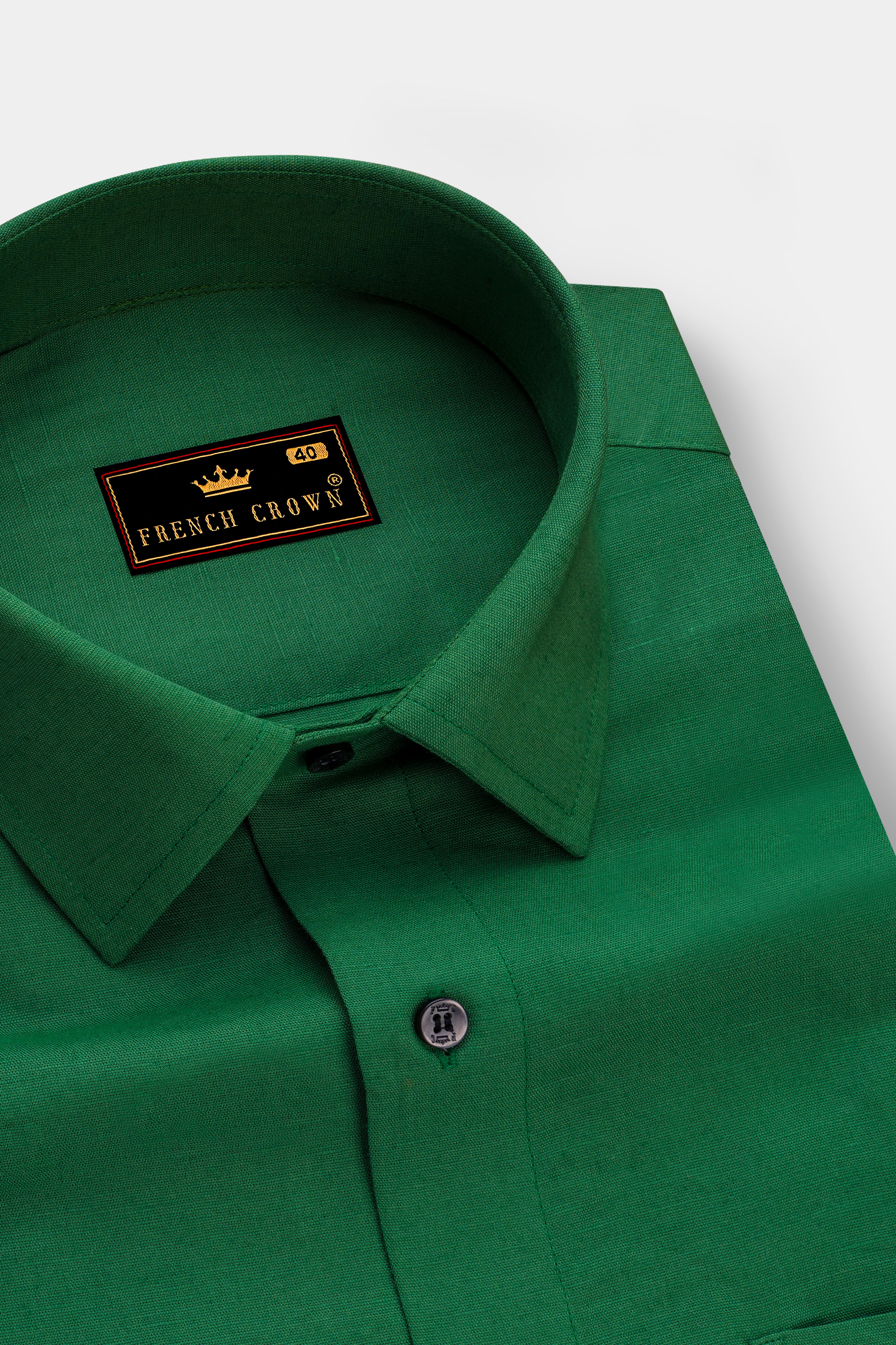 Clover Green Luxurious Linen Shirt