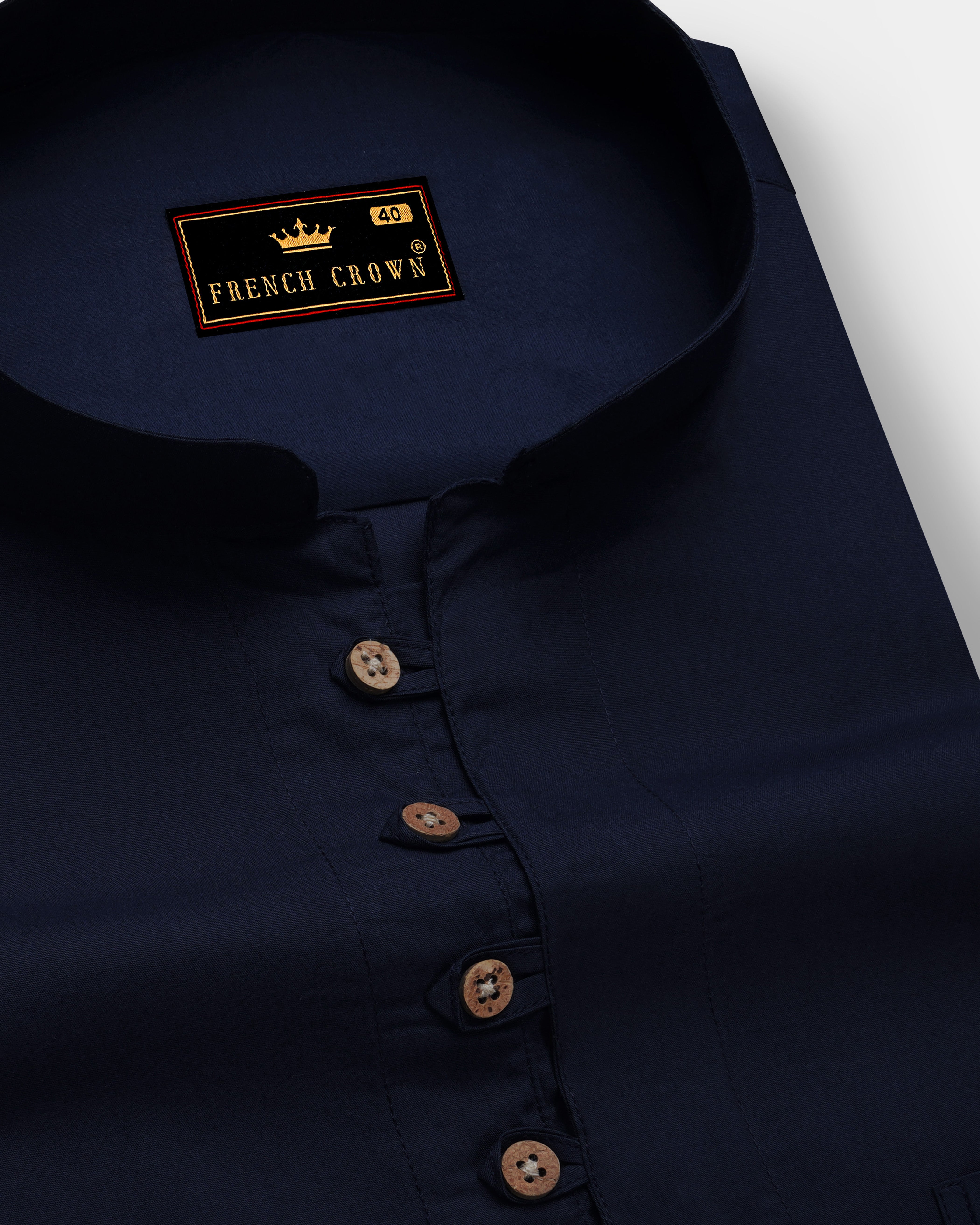 Mirage Blue Premium Cotton Kurta Shirt