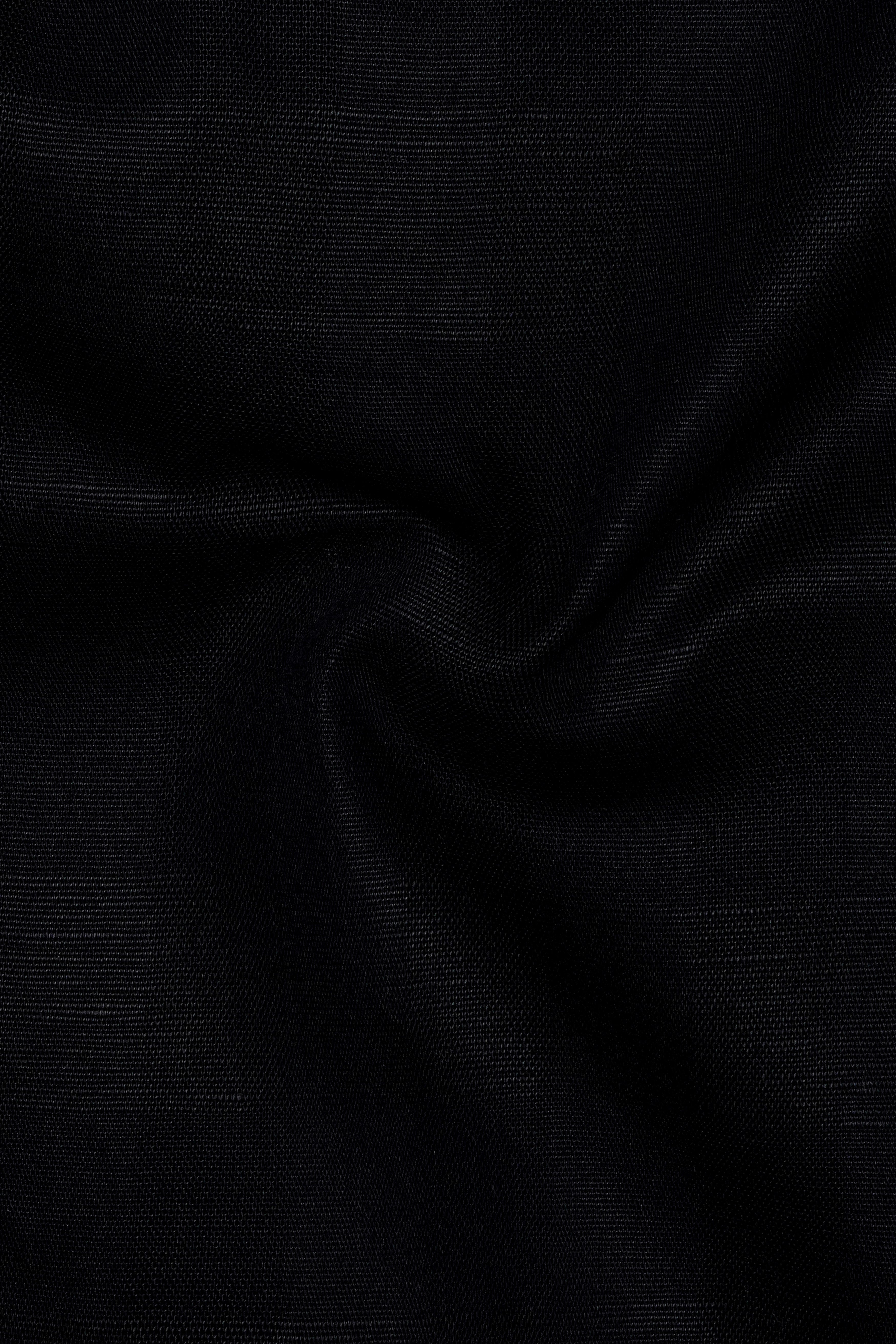 Jade Black Luxurious Linen Shirt