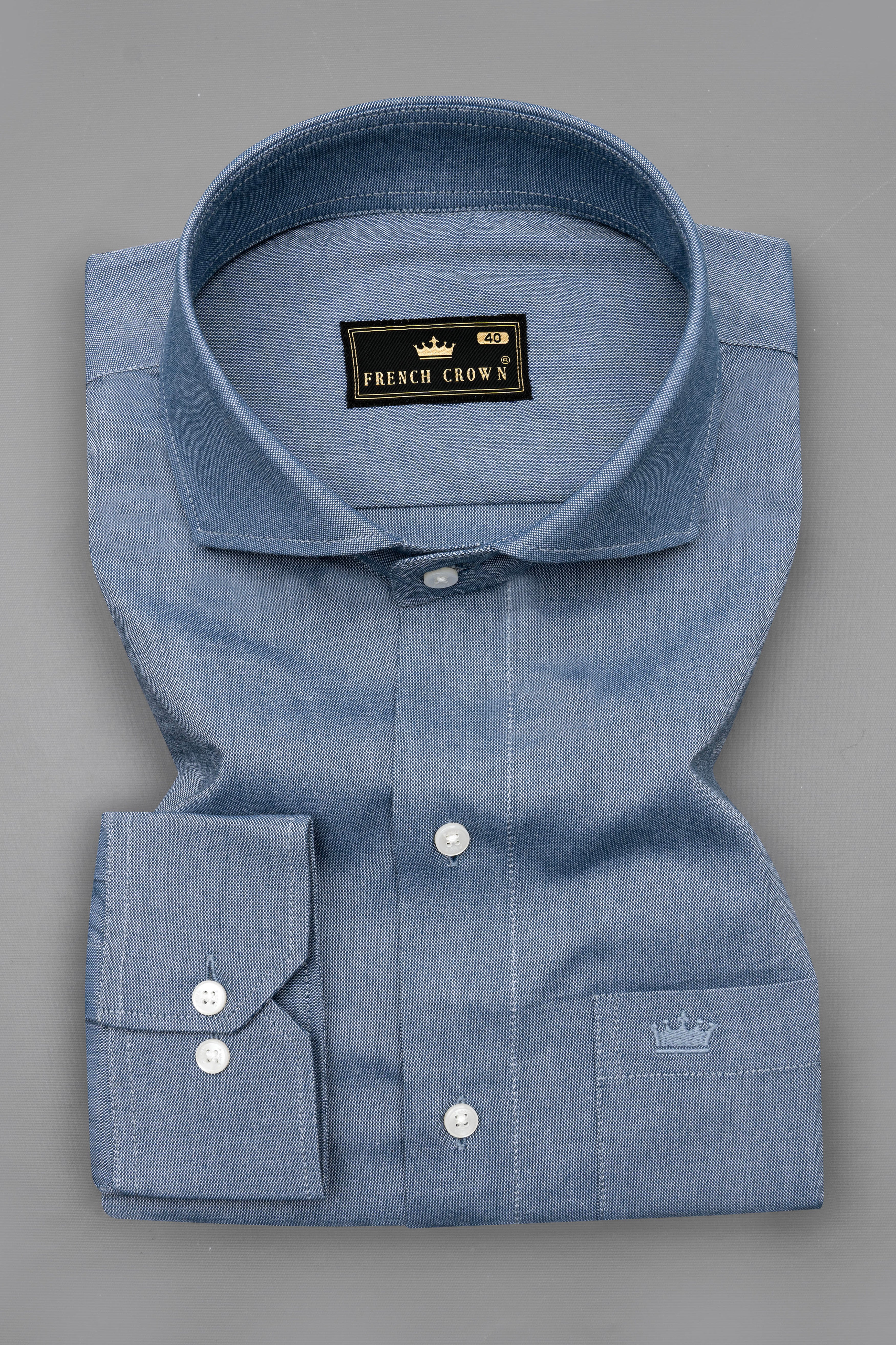 Slate Blue Royal Oxford Shirt