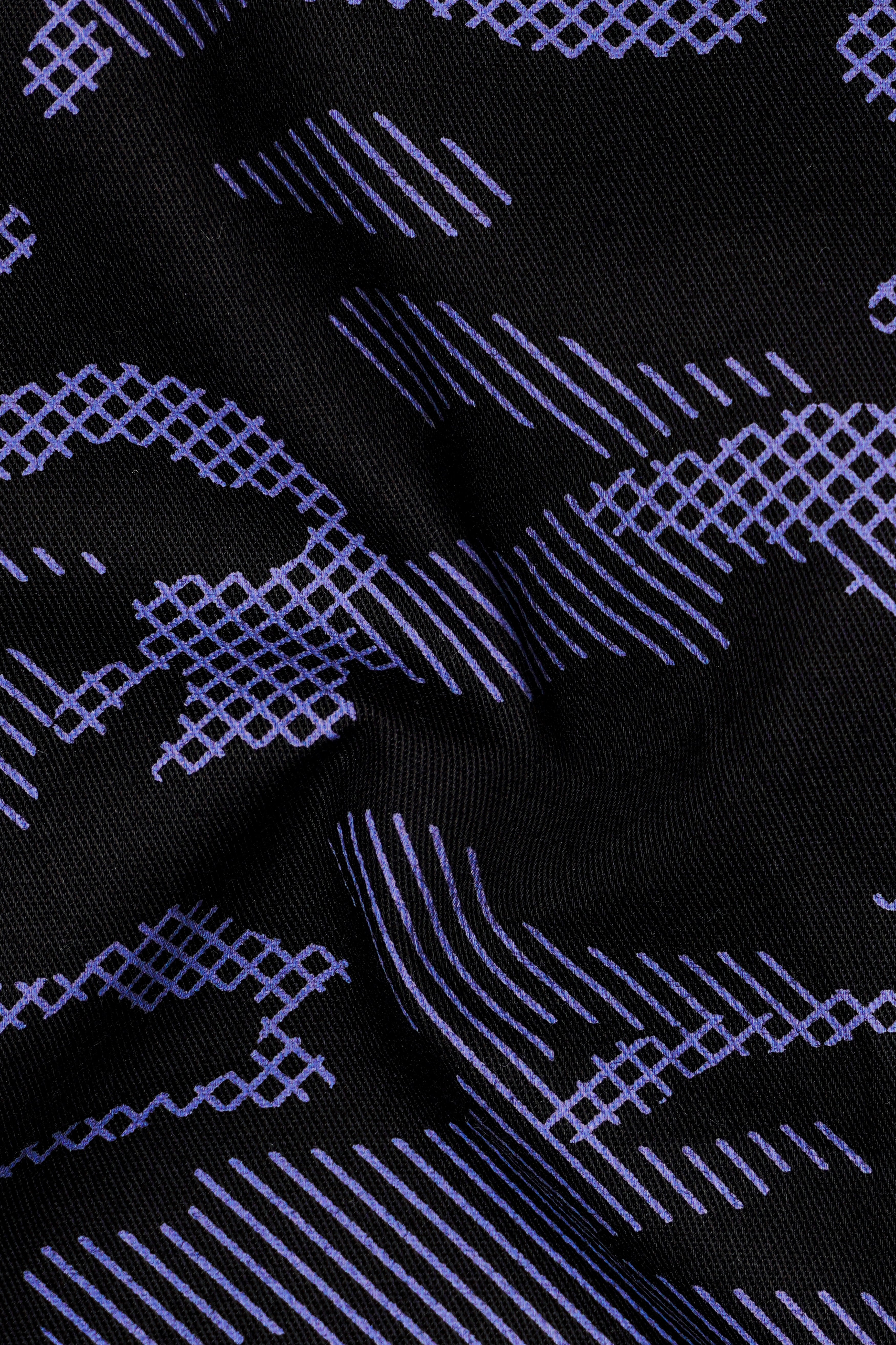 Scampi Blue with Jade Black Super Soft Premium Cotton Commando Shirt
