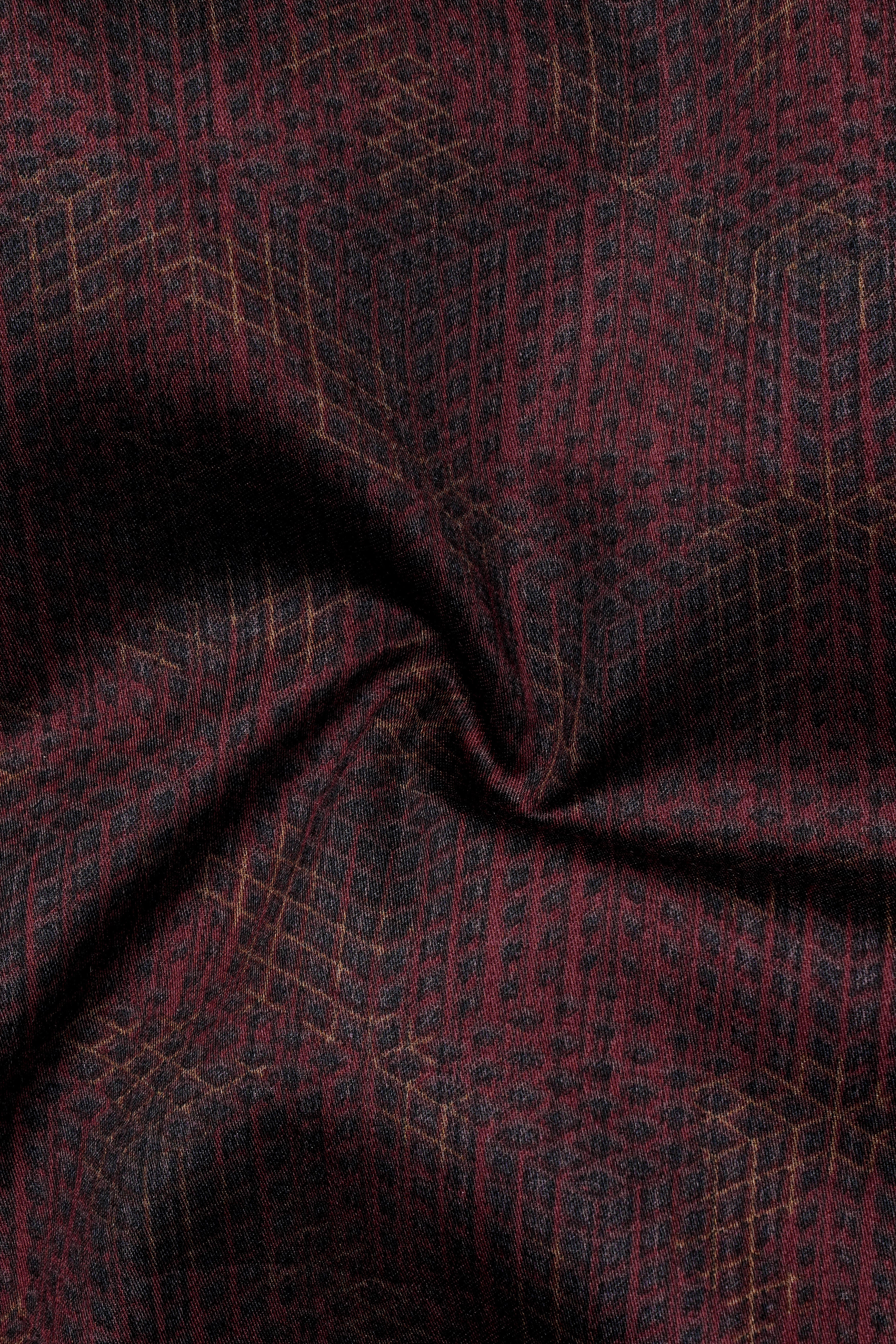 Congo Brown Subtle Checkered Super Soft Premium Cotton Designer Kurta Shirt