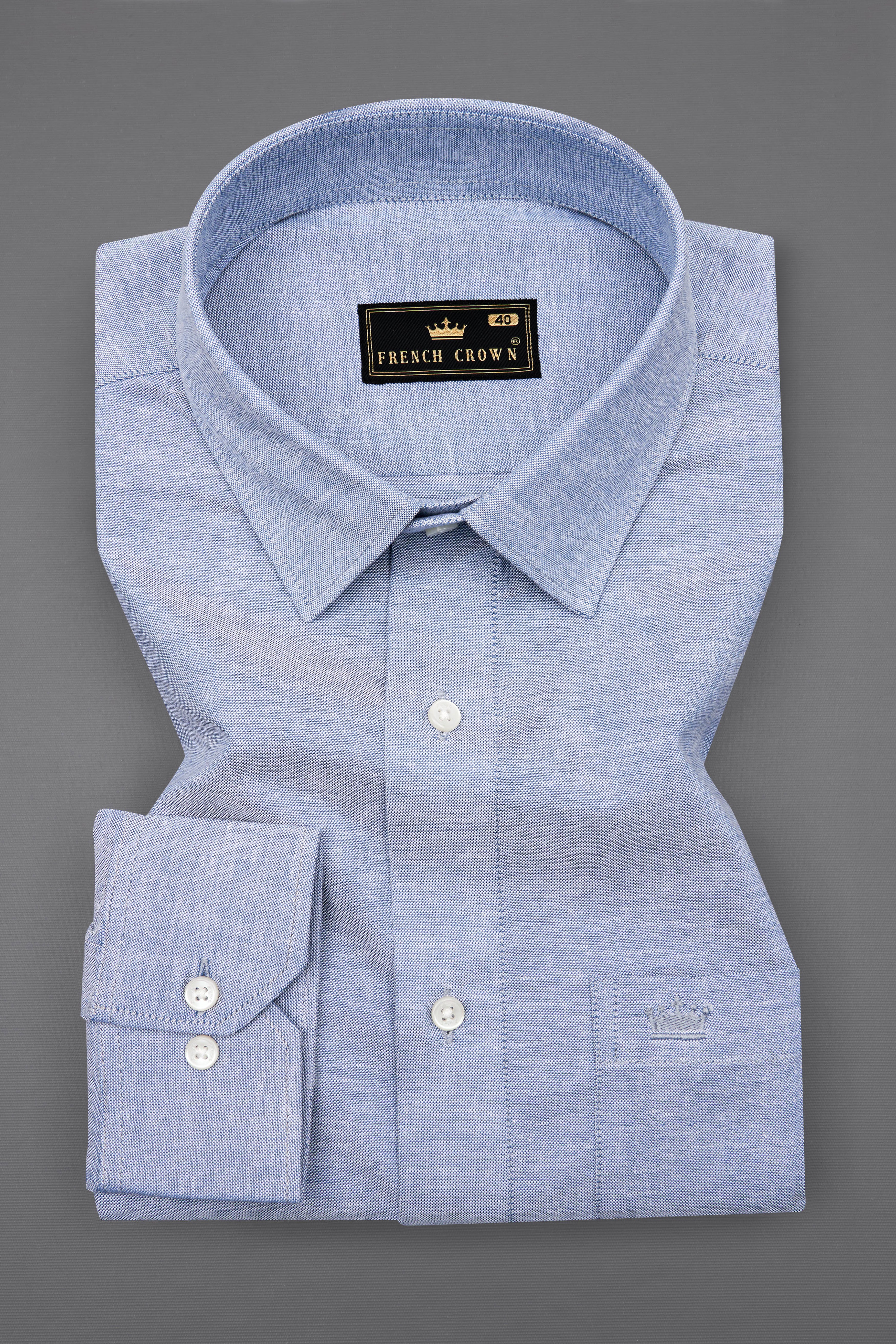 Casper Blue Royal Oxford Shirt