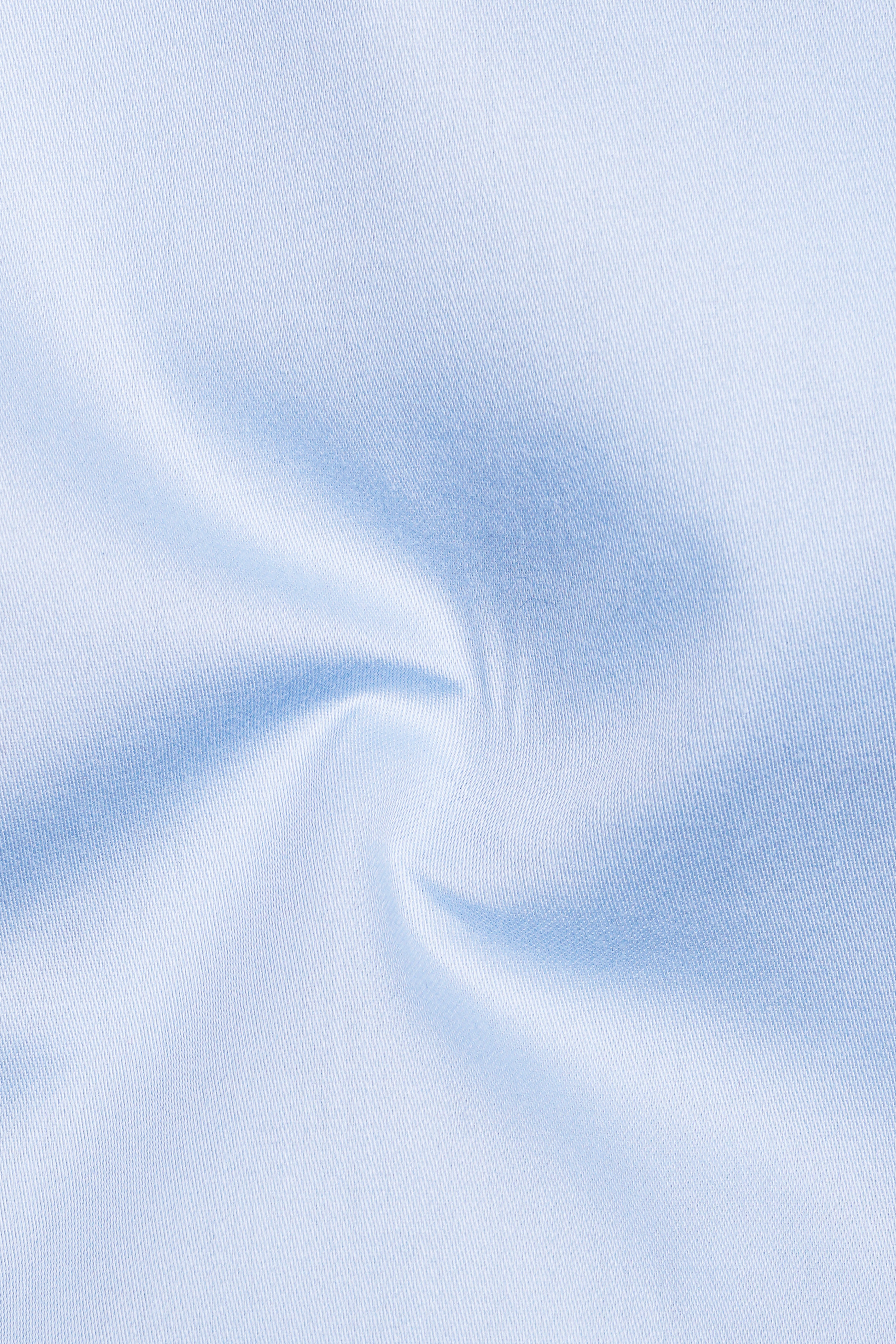Tropical Blue Subtle Sheen Snake Pleated Super Soft Premium Cotton Tuxedo Shirt