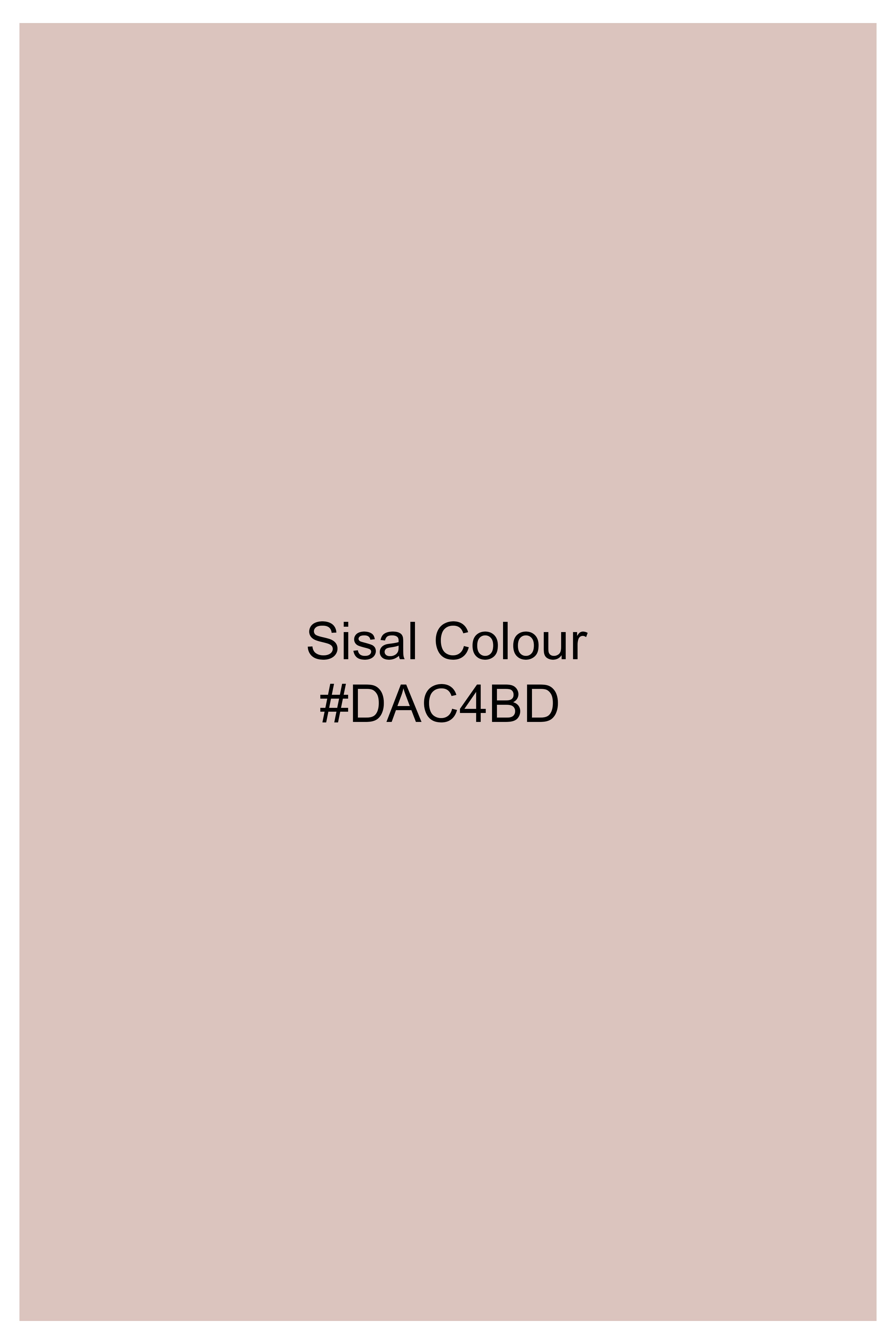 Sisal Brown Hand Painted Super Soft Premium Cotton Designer Shirt