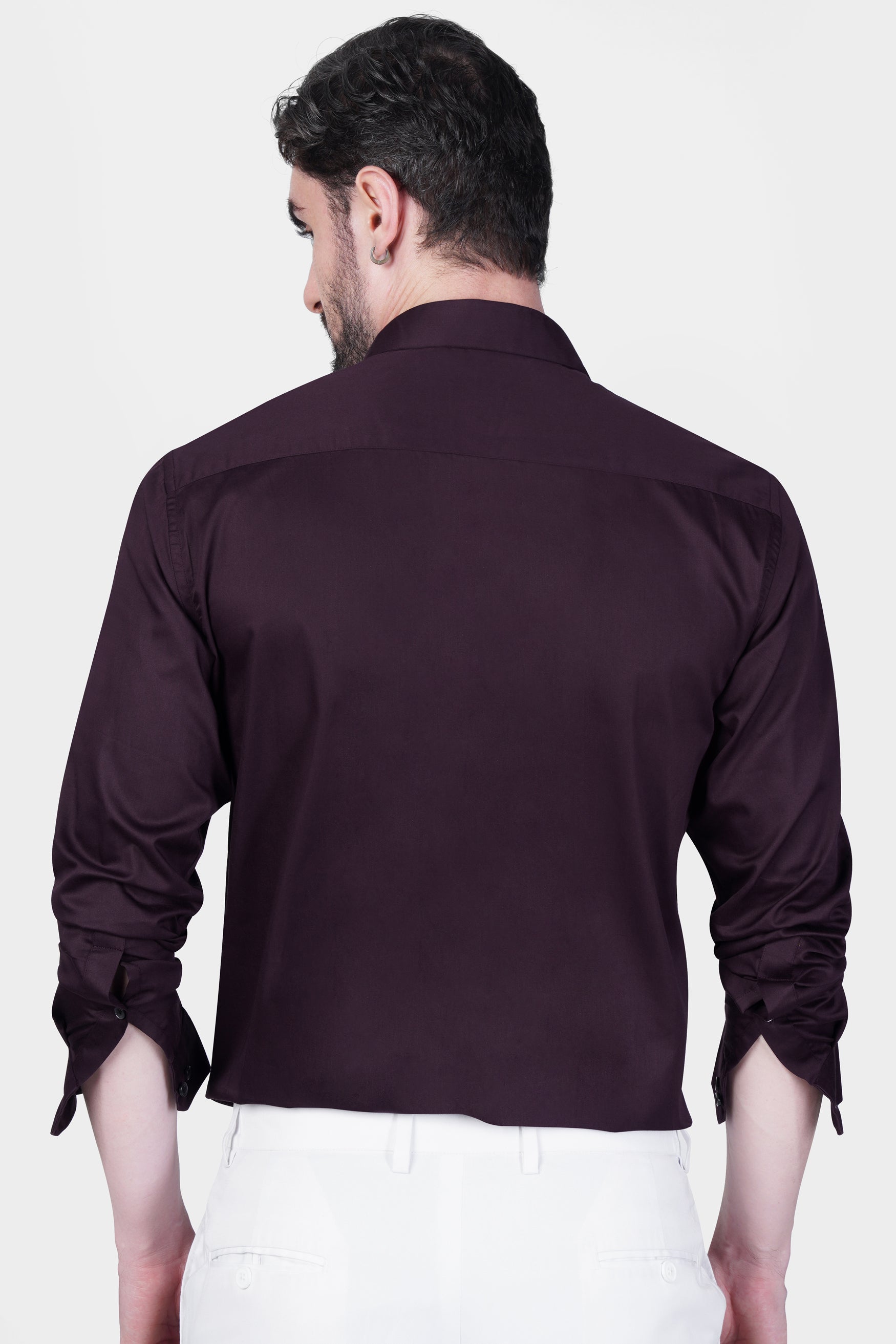 Tolopea Purple Subtle Sheen Super Soft Premium Cotton Shirt