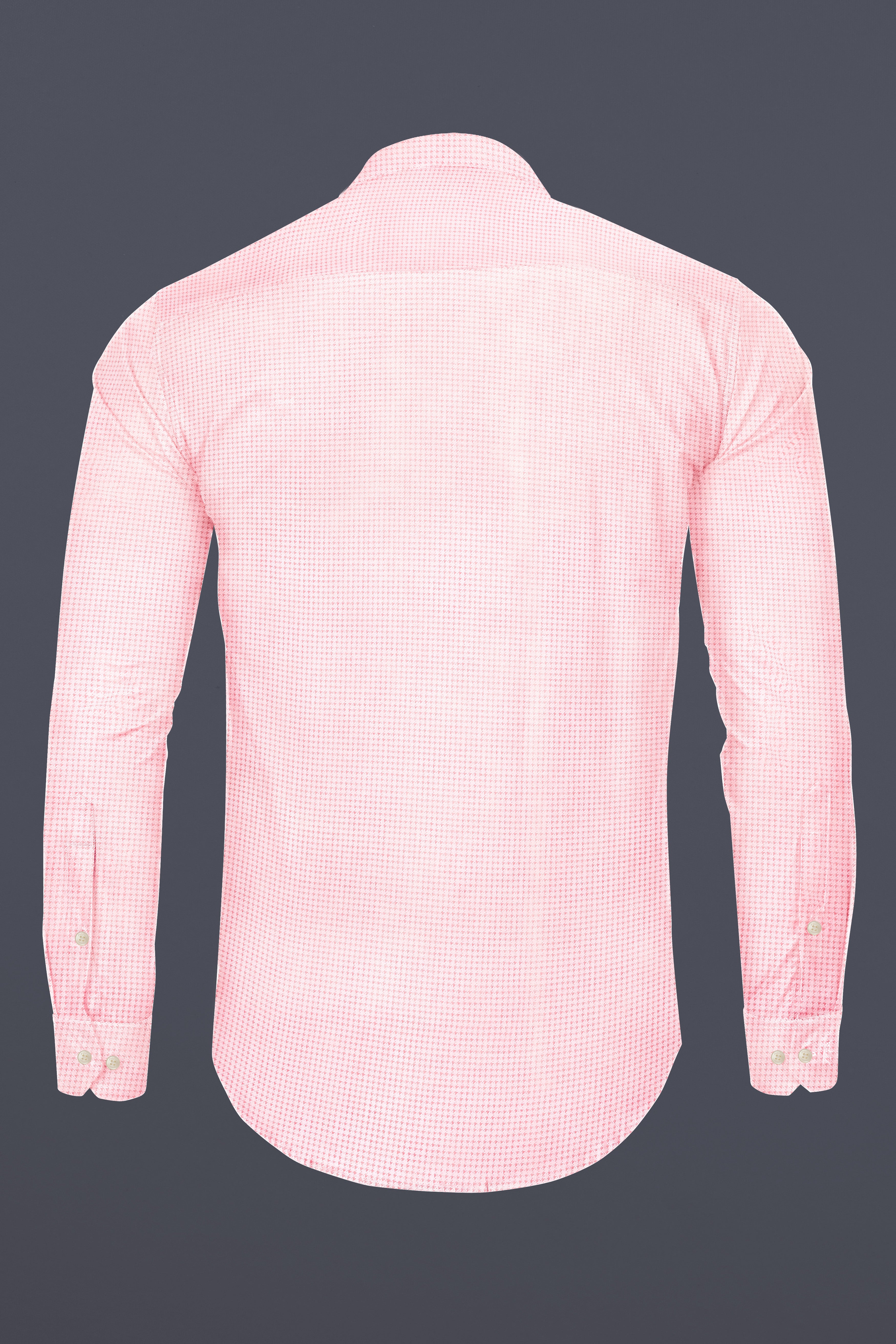 Azalea Pink and White Premium Cotton Shirt
