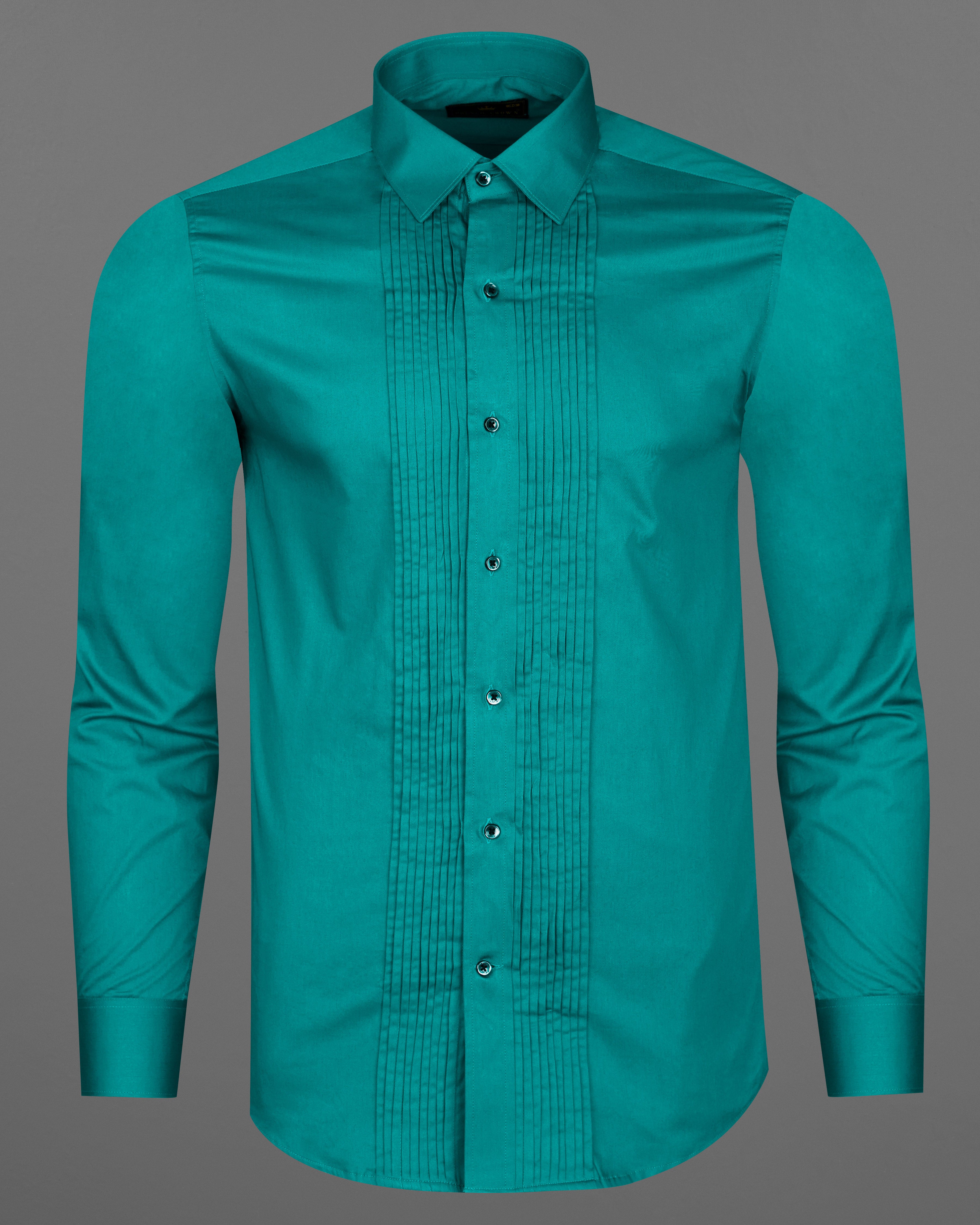 Teal Blue Snake Pleated Super Soft Premium Cotton Tuxedo Shirt 8826-BLK-TXD-38, 8826-BLK-TXD-H-38, 8826-BLK-TXD-39, 8826-BLK-TXD-H-39, 8826-BLK-TXD-40, 8826-BLK-TXD-H-40, 8826-BLK-TXD-42, 8826-BLK-TXD-H-42, 8826-BLK-TXD-44, 8826-BLK-TXD-H-44, 8826-BLK-TXD-46, 8826-BLK-TXD-H-46, 8826-BLK-TXD-48, 8826-BLK-TXD-H-48, 8826-BLK-TXD-50, 8826-BLK-TXD-H-50, 8826-BLK-TXD-52, 8826-BLK-TXD-H-52