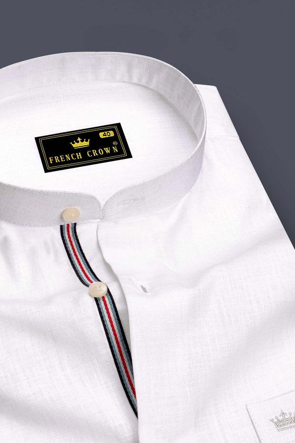 Snow White Luxurious Linen Shirt