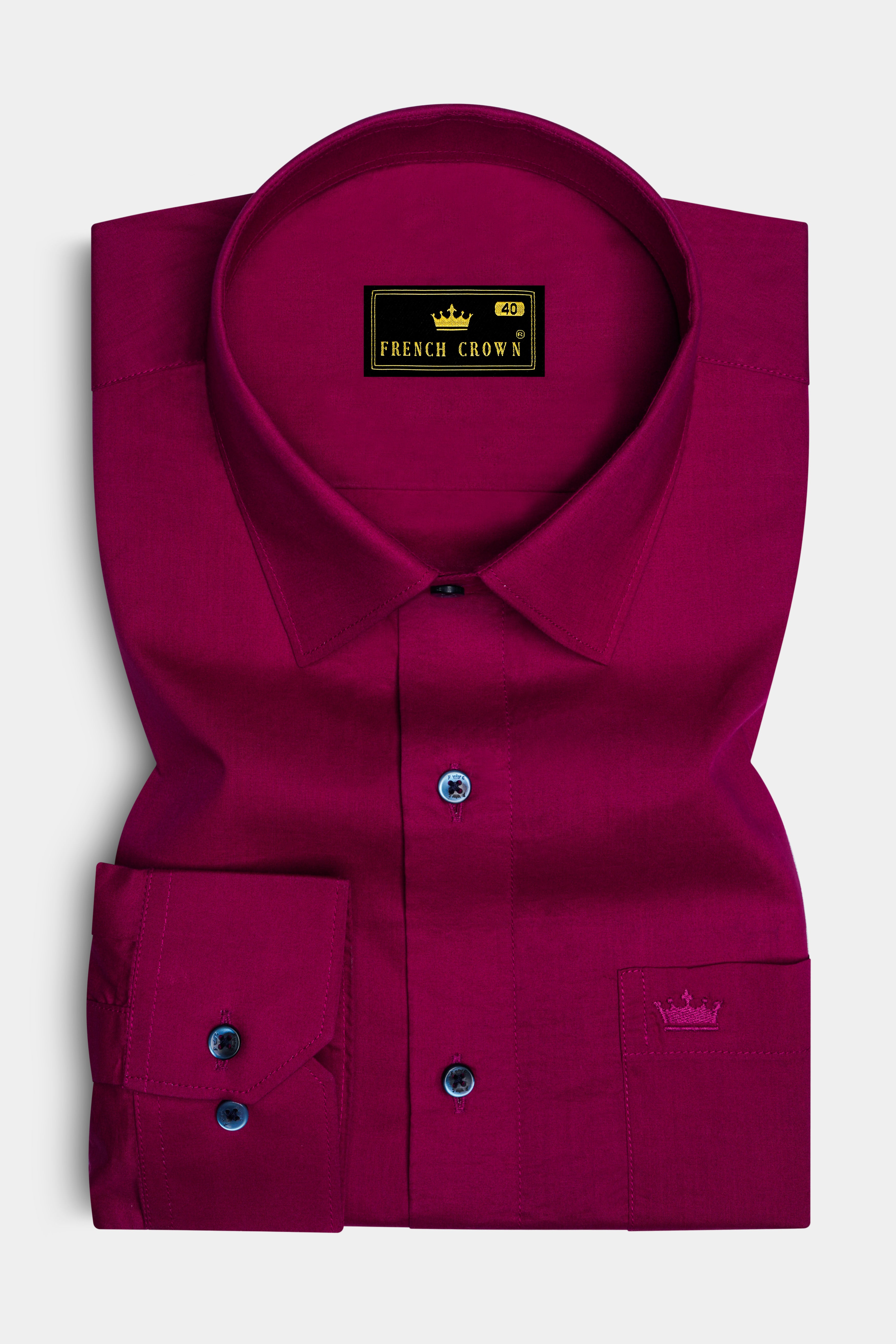 Claret Maroon Super Soft Premium Cotton Shirt