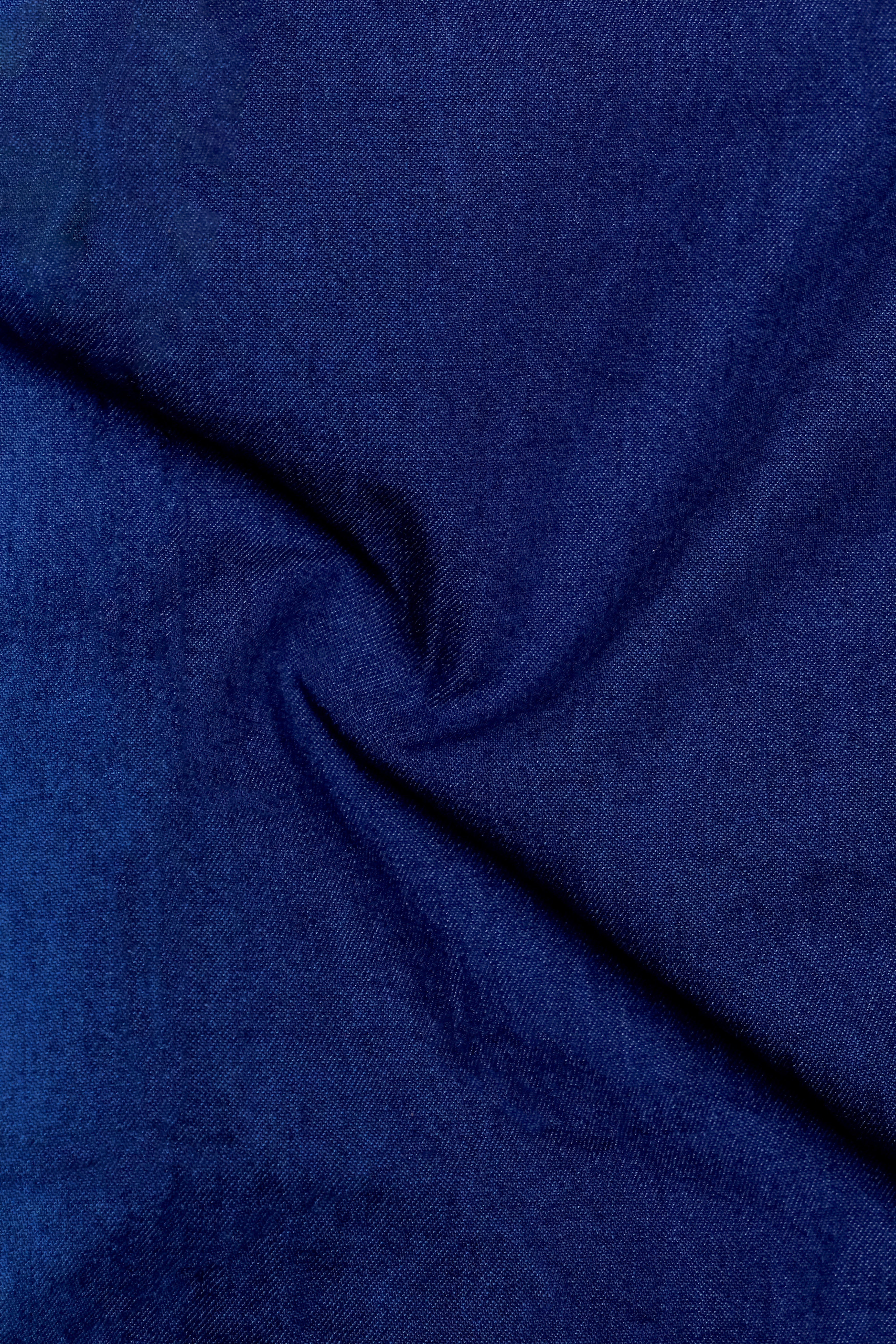 Ebony Blue Lightweight Denim Designer Shirt