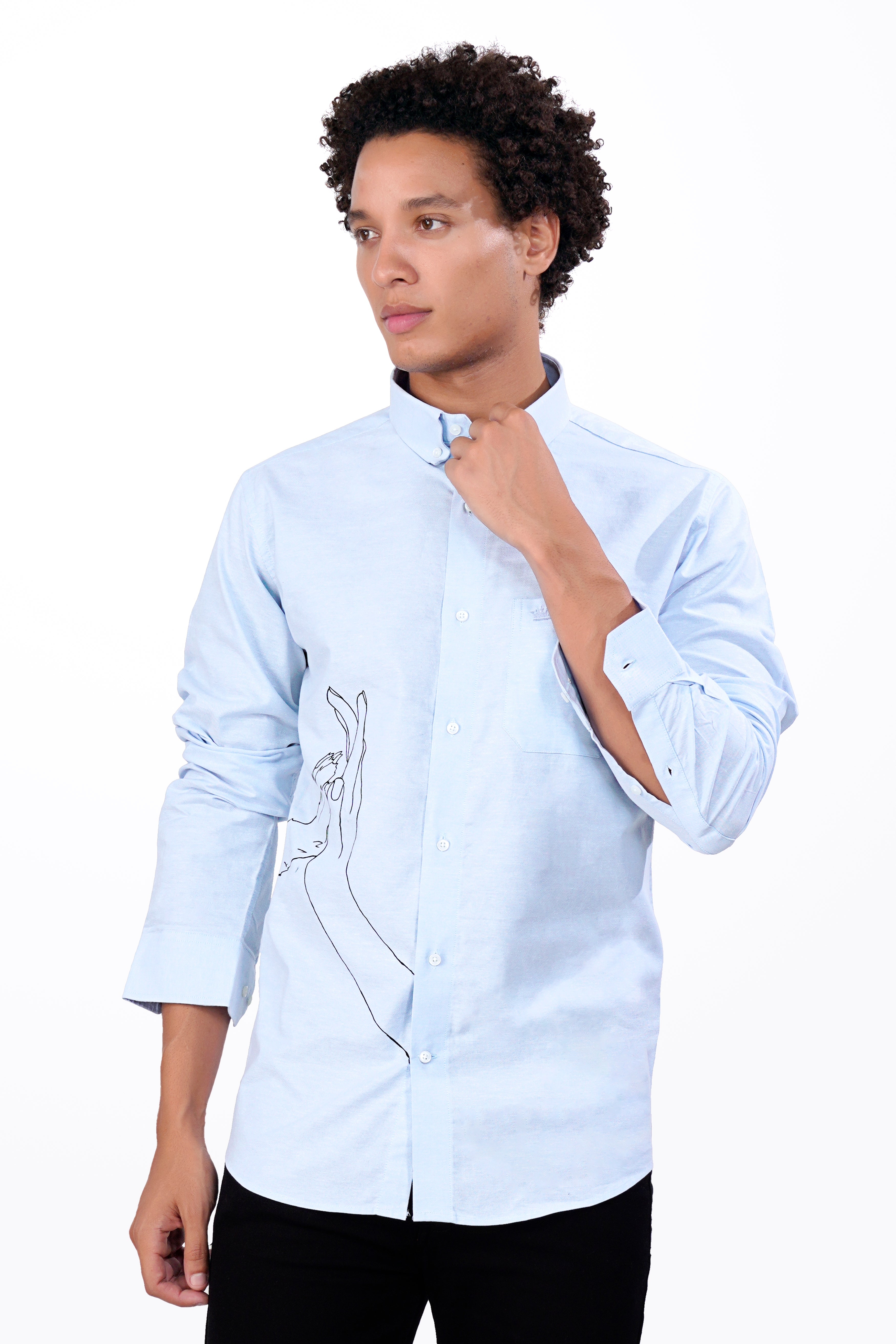 Hawkes Blue Hands Hand Painted Royal Oxford Designer Shirt 9137-BD-ART-38, 9137-BD-ART-H-38, 9137-BD-ART-39, 9137-BD-ART-H-39, 9137-BD-ART-40, 9137-BD-ART-H-40, 9137-BD-ART-42, 9137-BD-ART-H-42, 9137-BD-ART-44, 9137-BD-ART-H-44, 9137-BD-ART-46, 9137-BD-ART-H-46, 9137-BD-ART-48, 9137-BD-ART-H-48, 9137-BD-ART-50, 9137-BD-ART-H-50, 9137-BD-ART-52, 9137-BD-ART-H-52