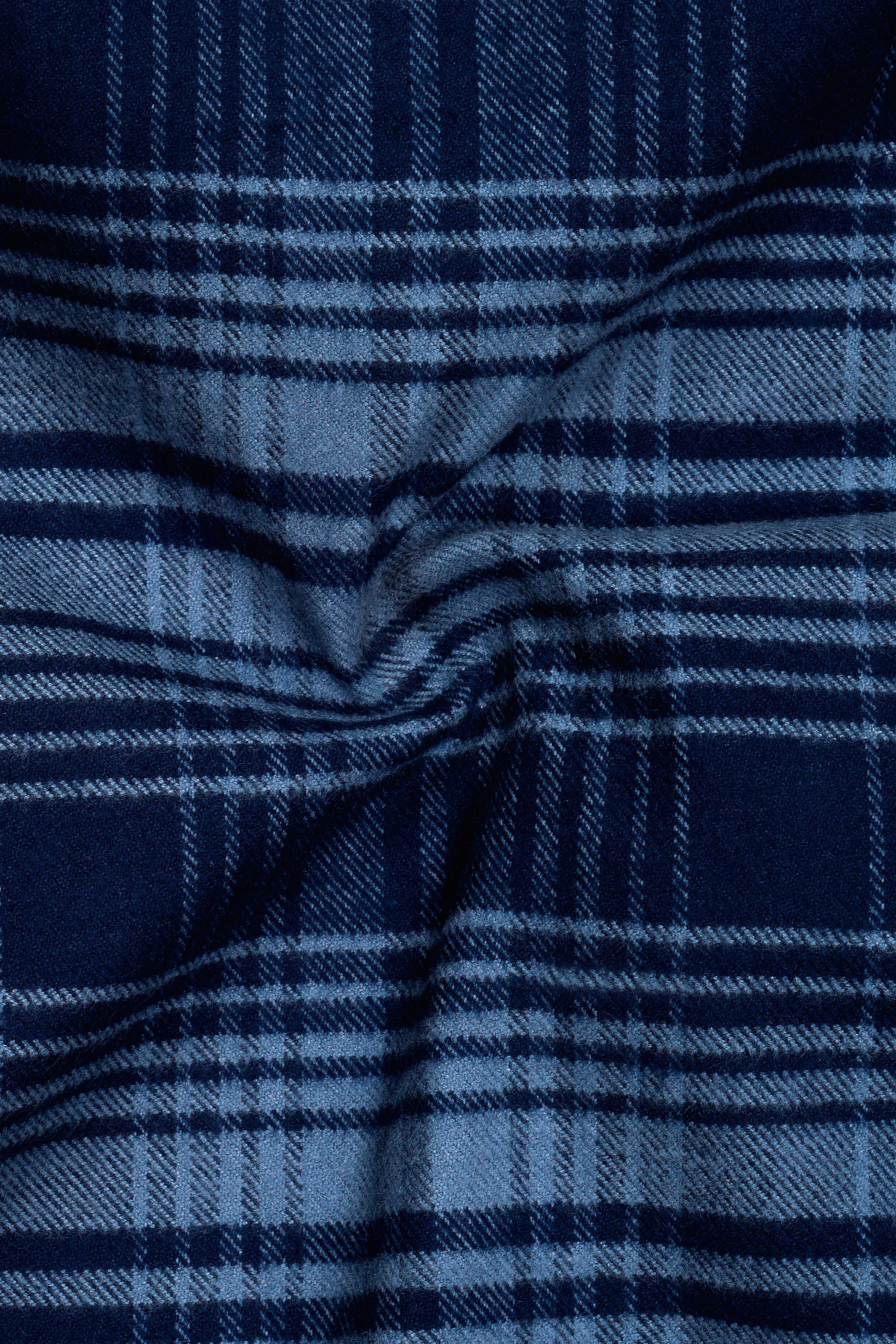 Mirage with Regent Blue Checkered Flannel Shirt