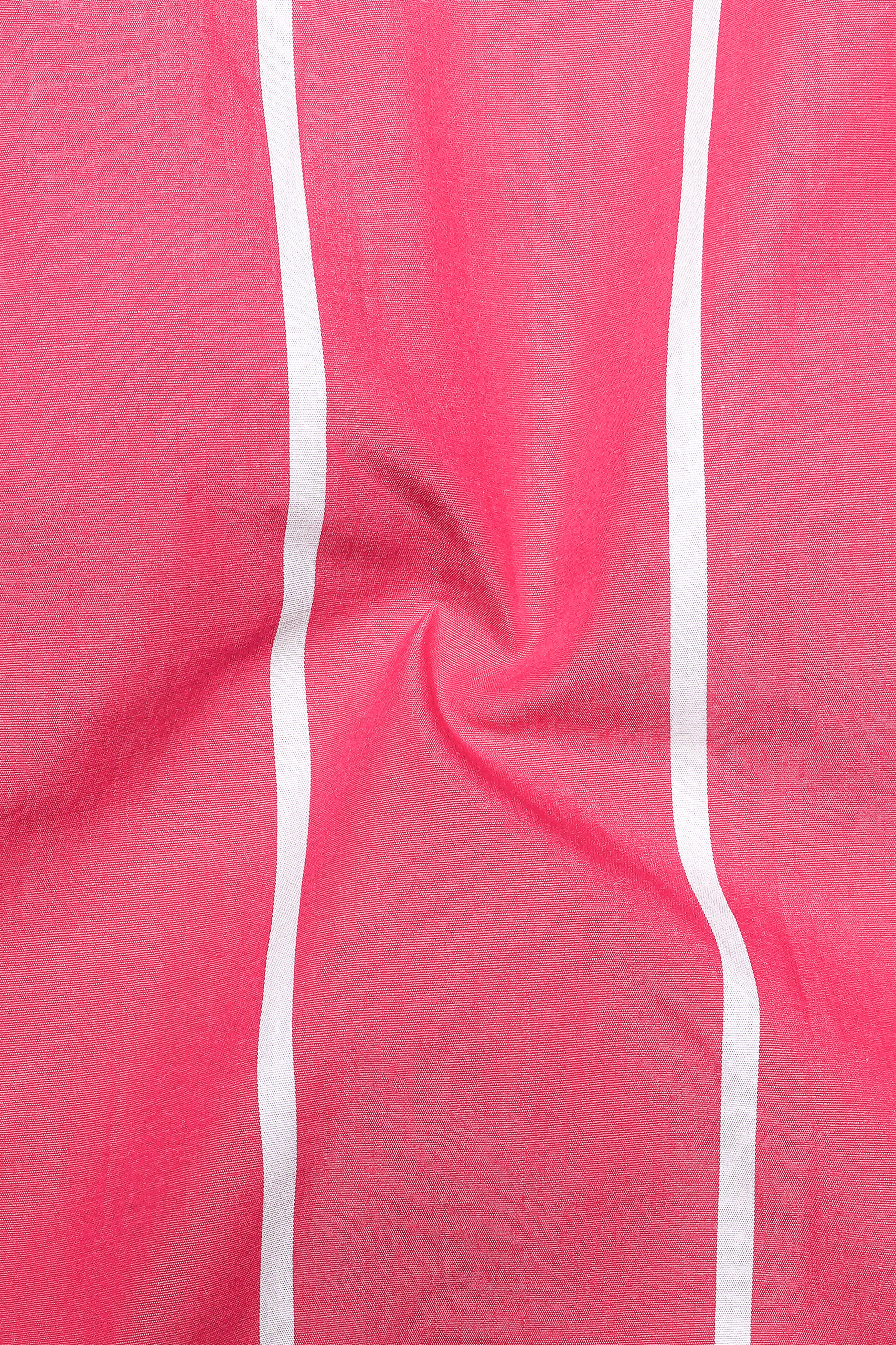 Cabaret Pink with Crater Maroon Multicolour Striped Premium Cotton Designer Shirt