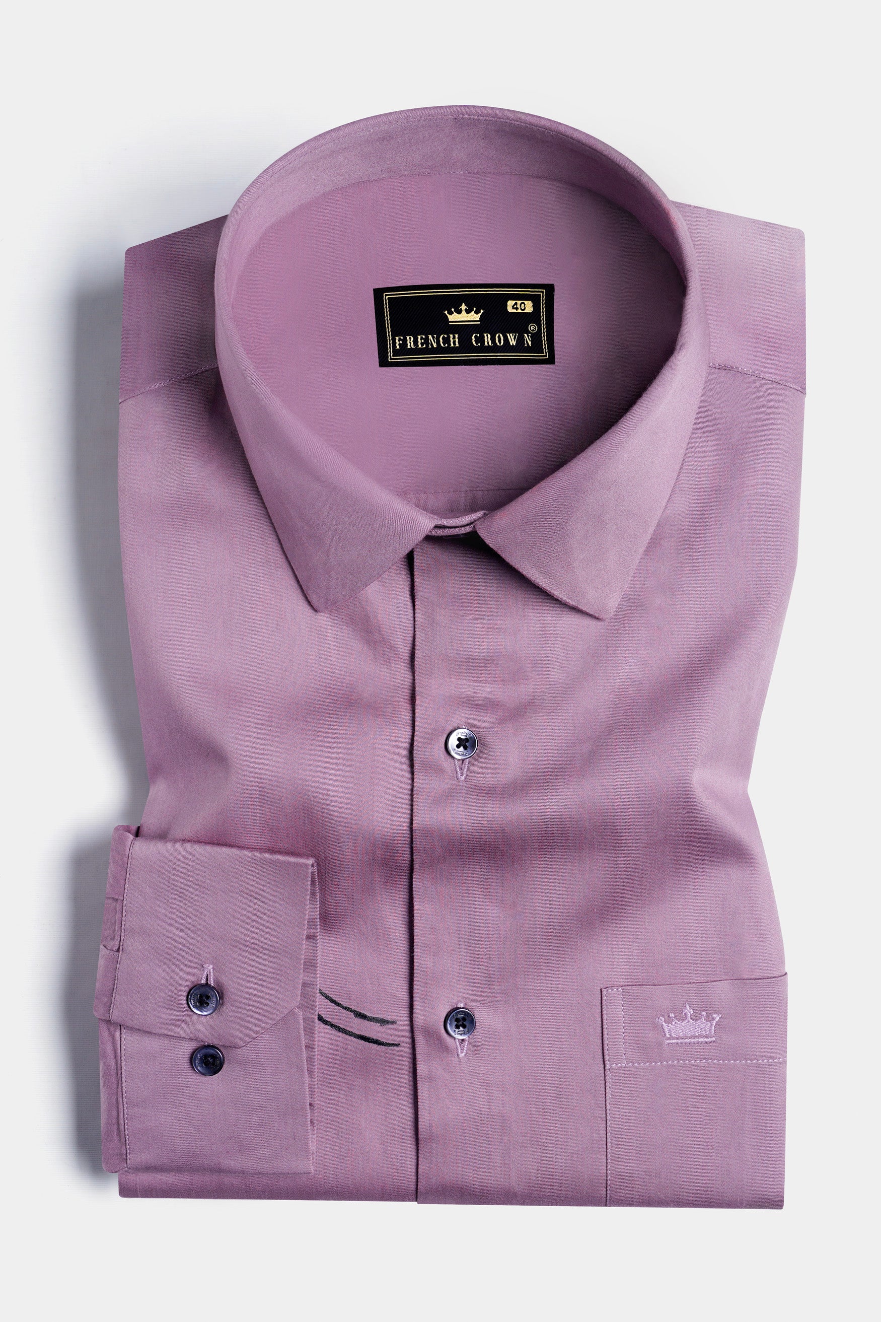 Bouquet Purple Hand Painted Subtle Sheen Super Soft Premium Cotton Designer Shirt