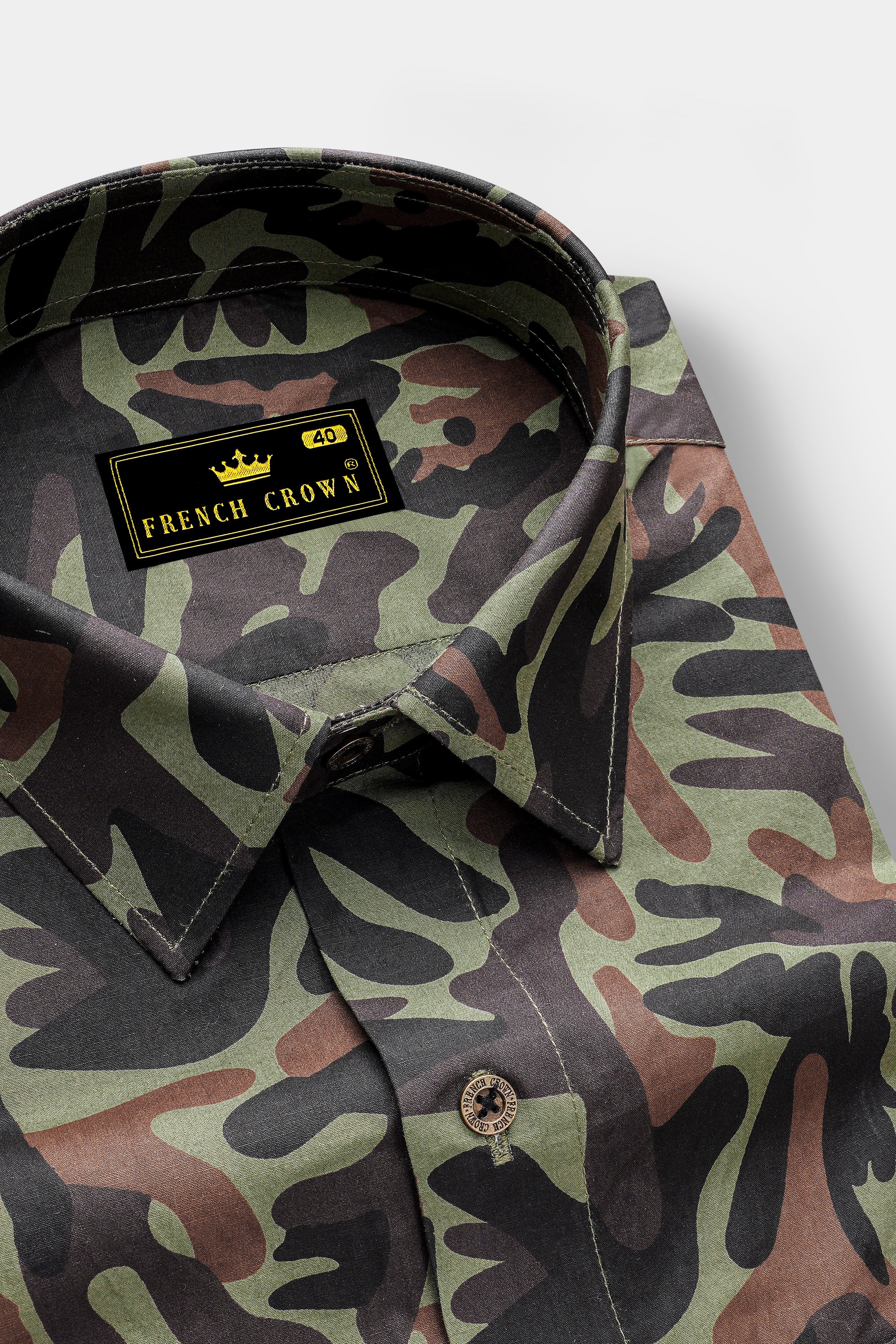 Brownish with Gunmetal Gray Multicolour Royal Oxford Shirt