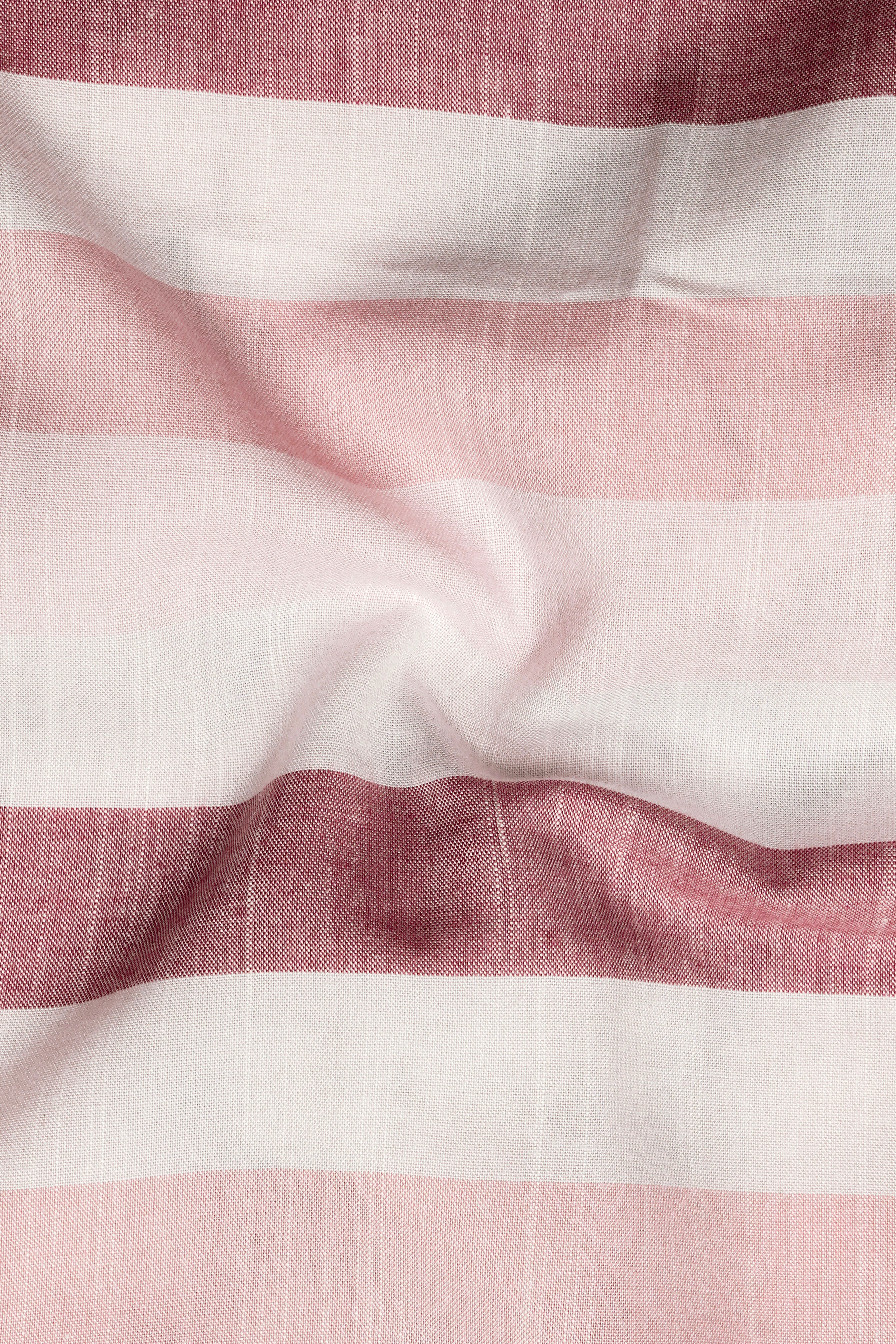 Armour with Oriental Peach and White Striped Premium Tencel Kurta Shirt