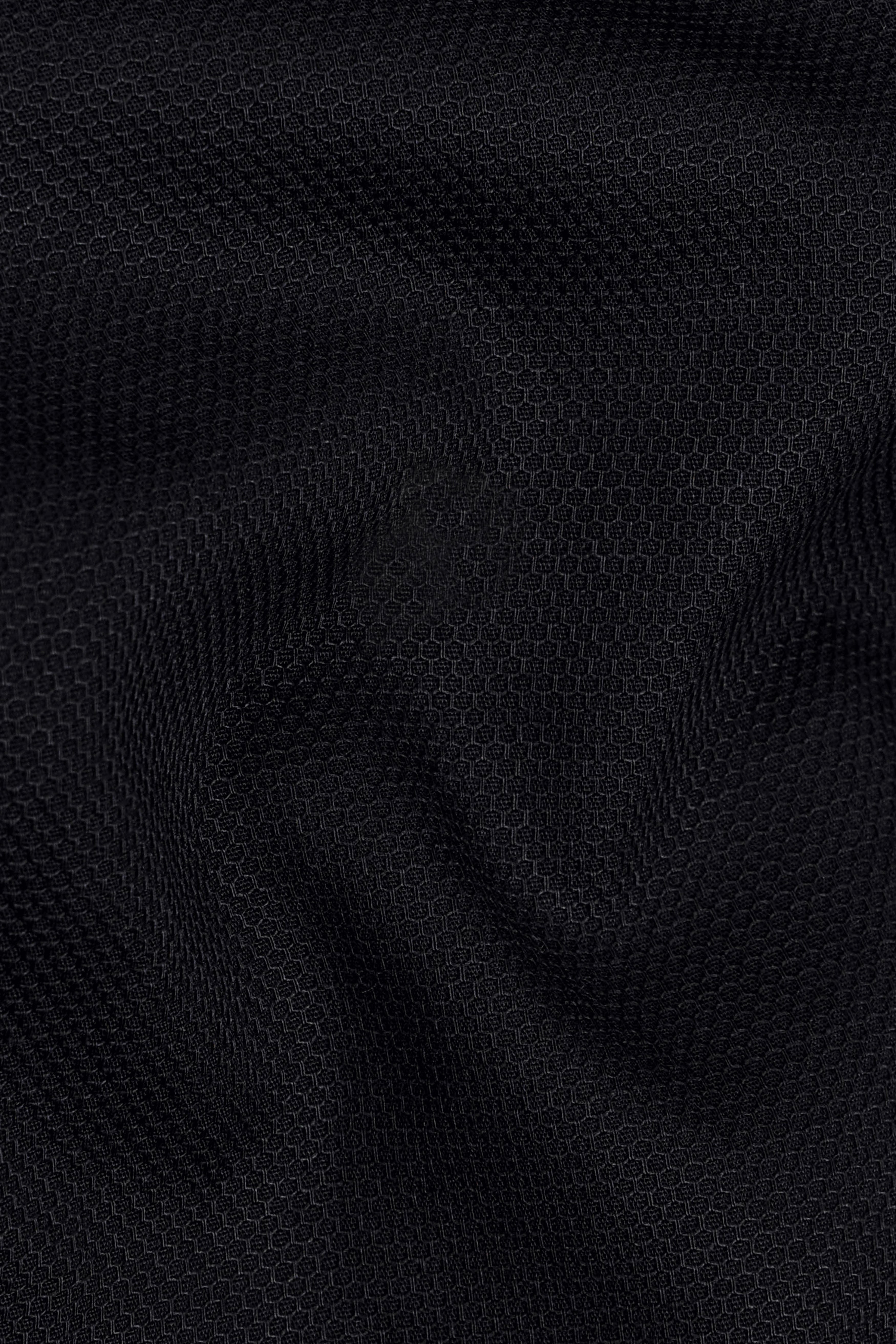 Jade Black Dobby Textured Premium Giza Cotton Shirt