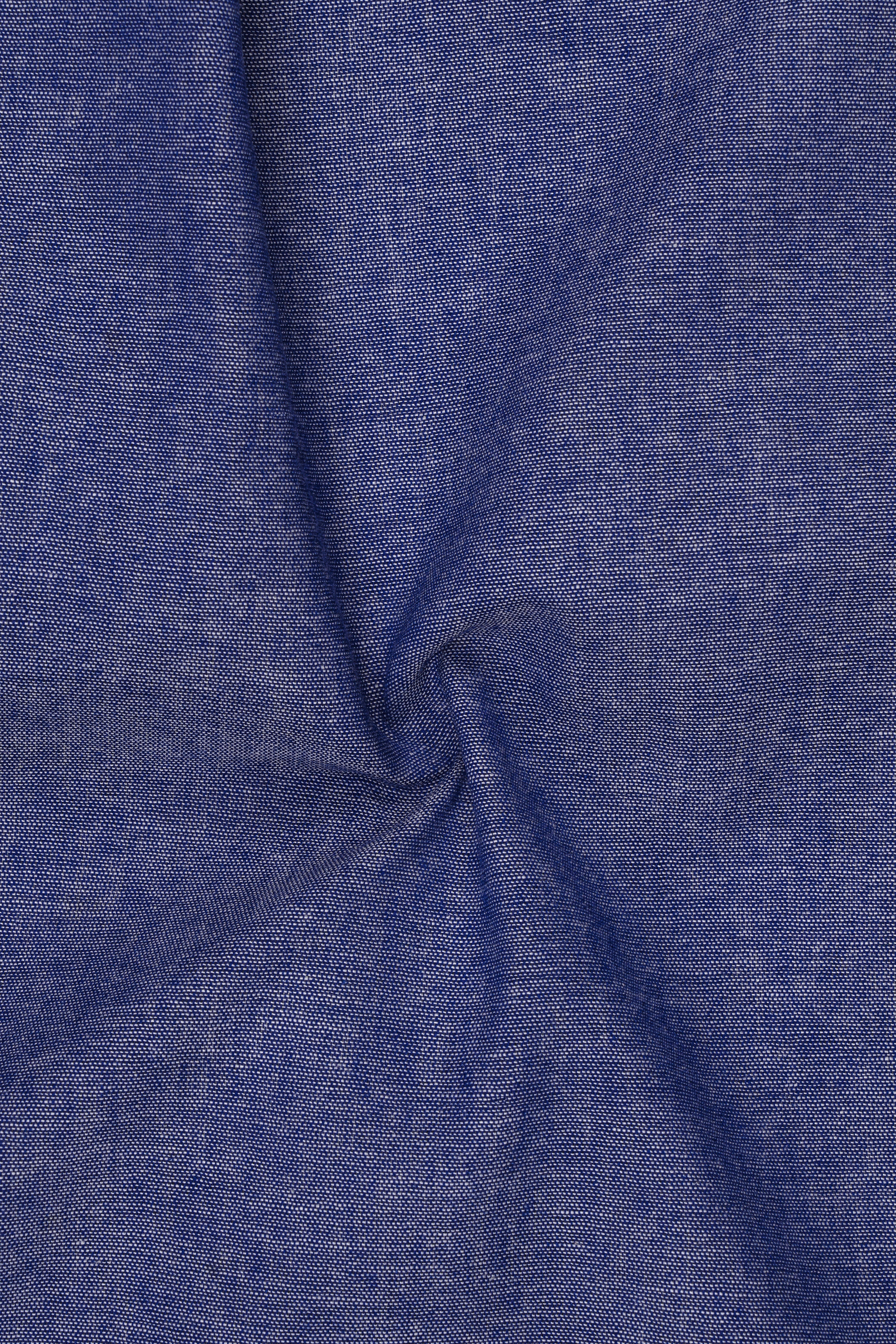 Scampi Blue Luxurious Linen Shirt