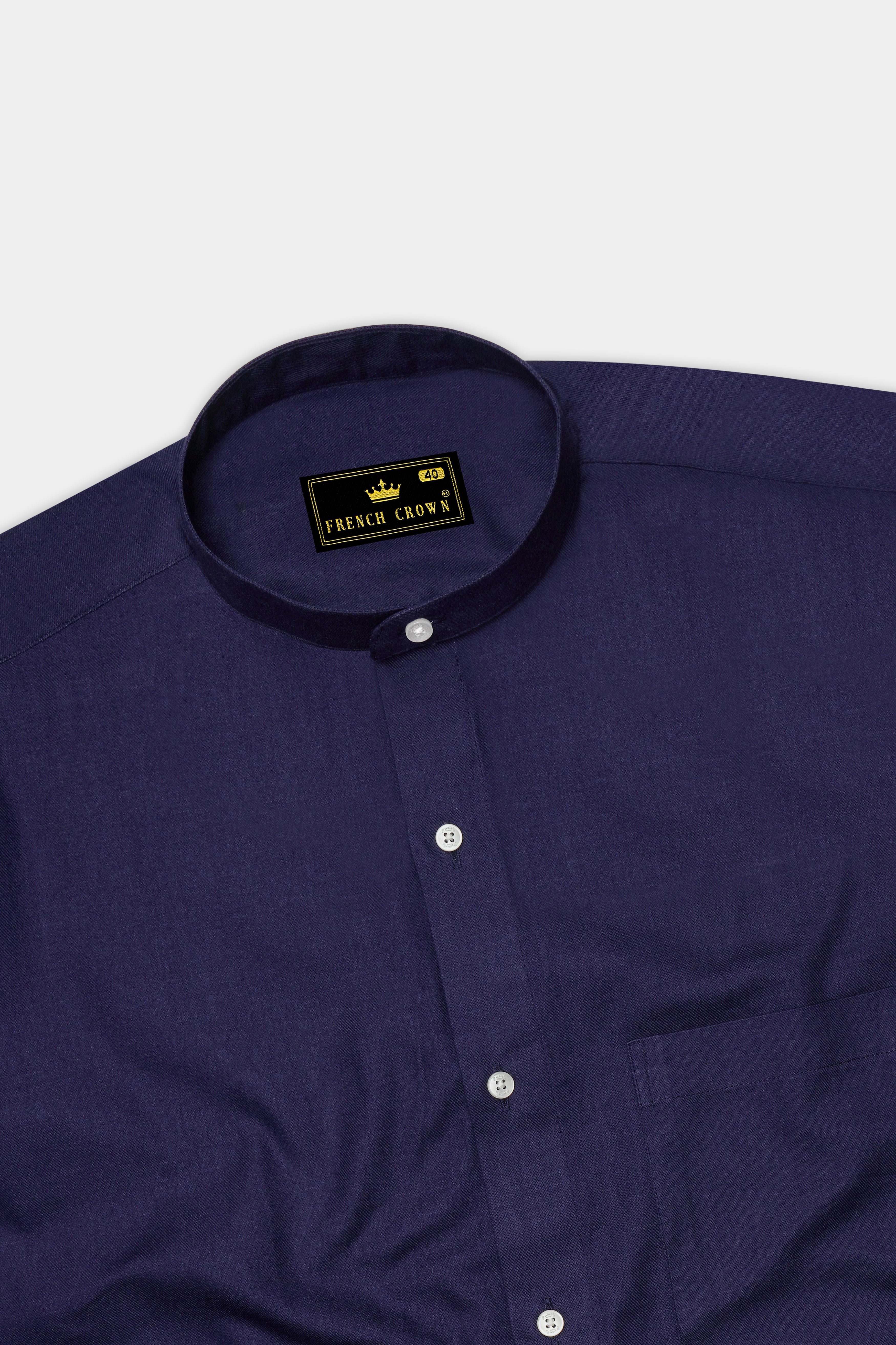 Haiti Blue Twill Premium Cotton Shirt