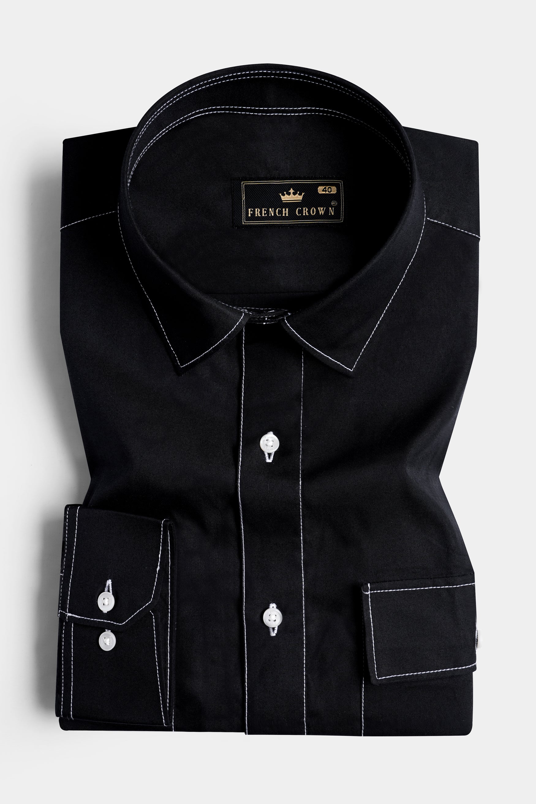 Black design dress shirt online