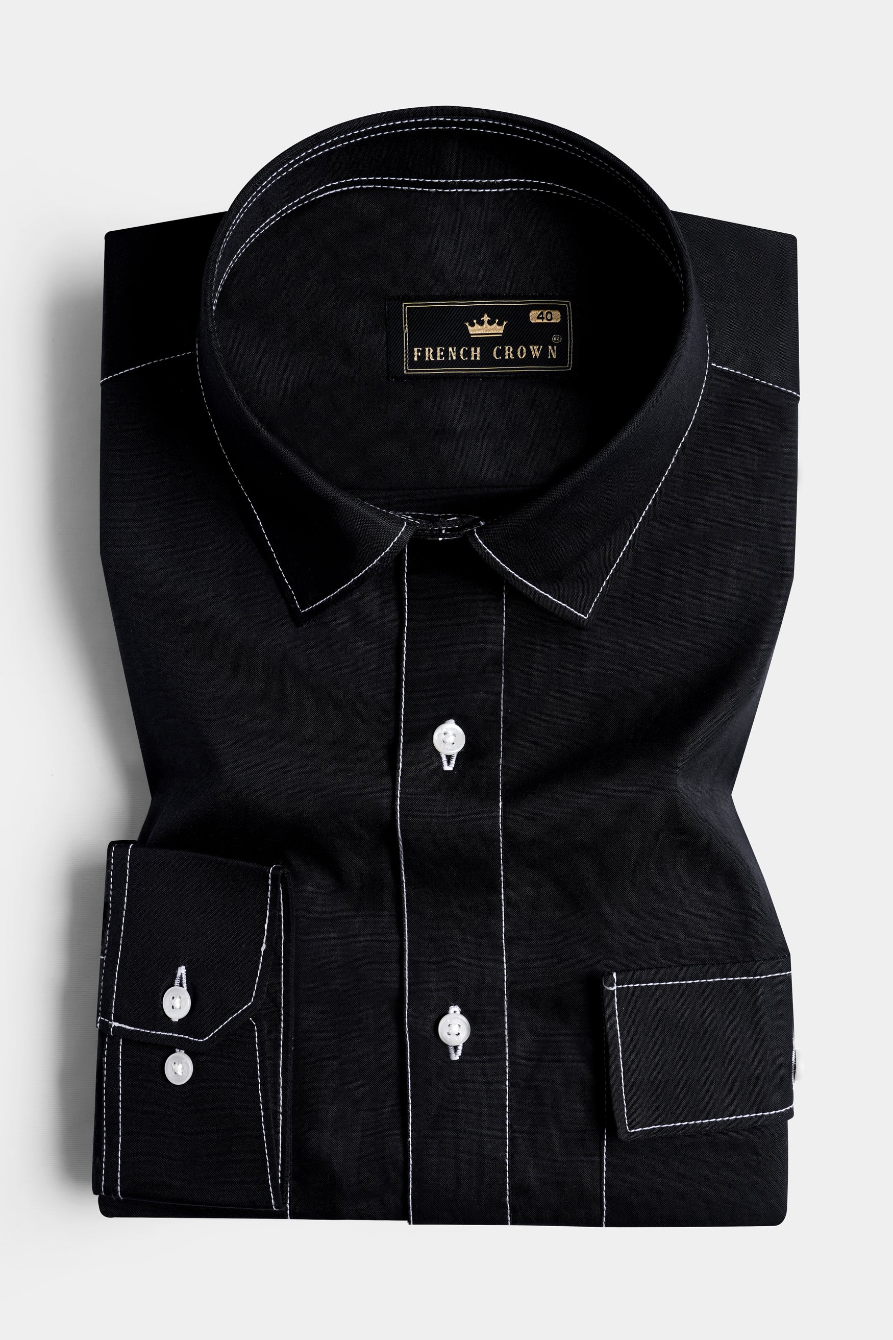 Jade Black Royal Oxford Designer Shirt