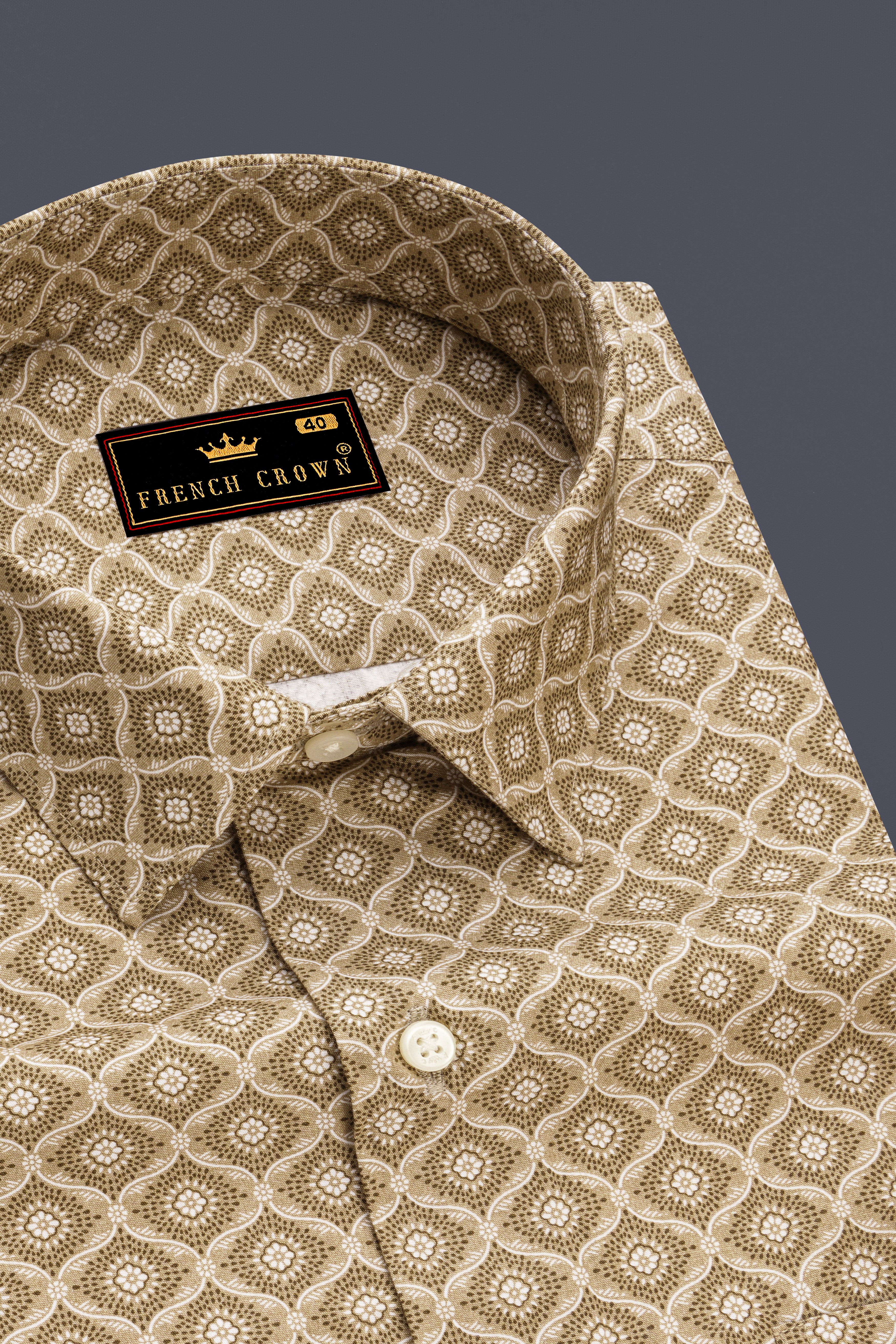 Pavlova Green and White Premium Cotton Shirt