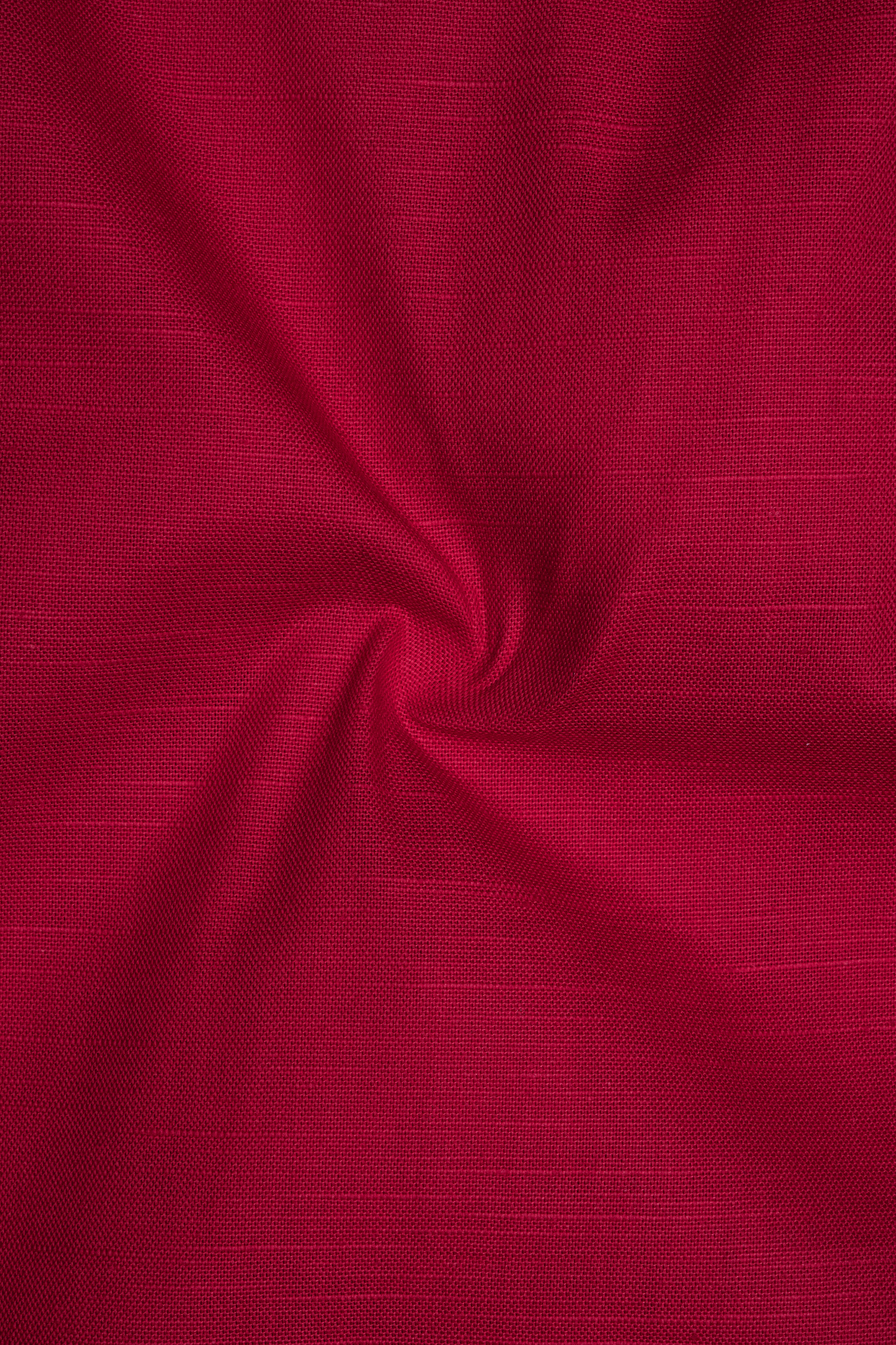 Cardinal Red Luxurious Linen Shirt