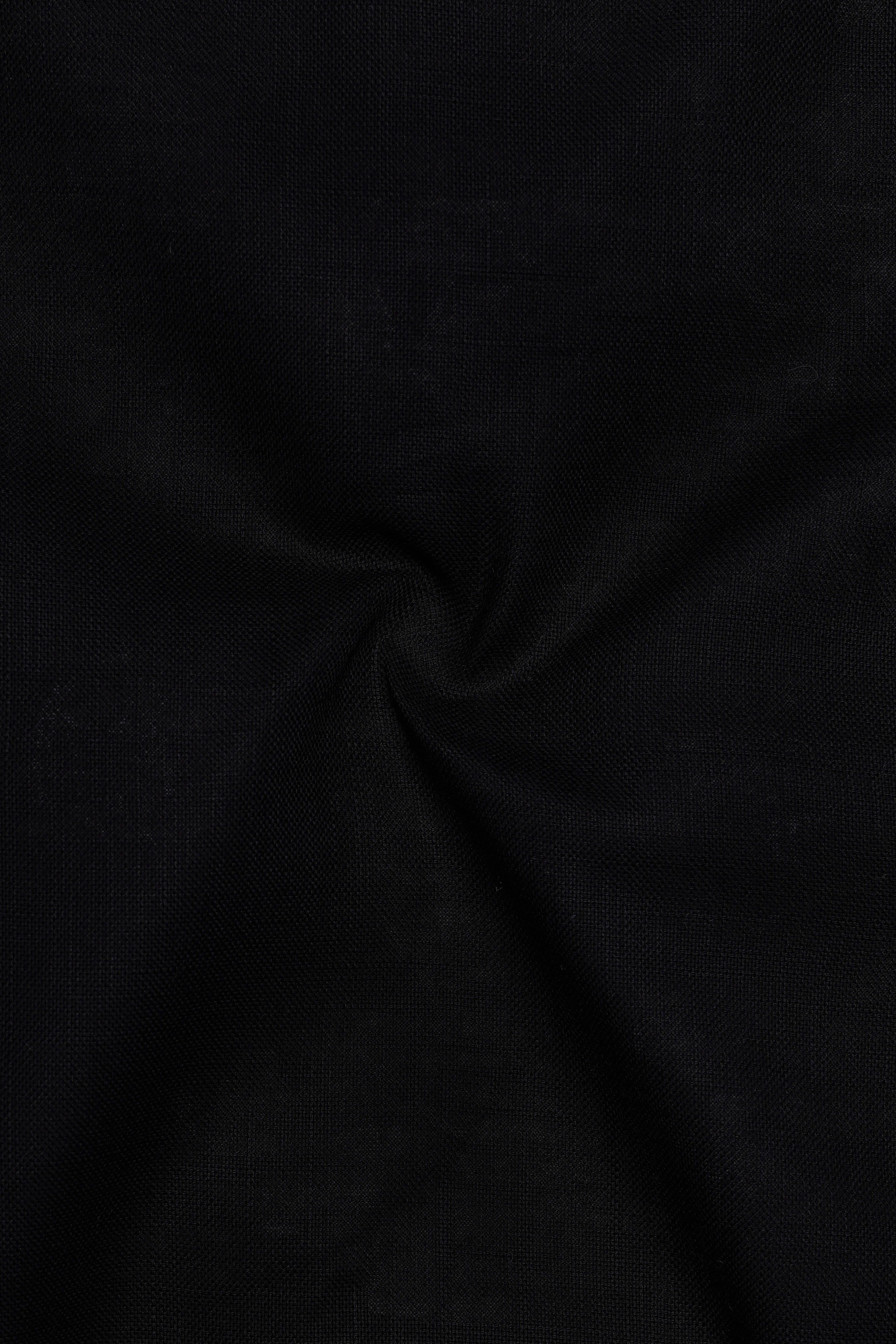 Jade Black Luxurious Linen Shirt