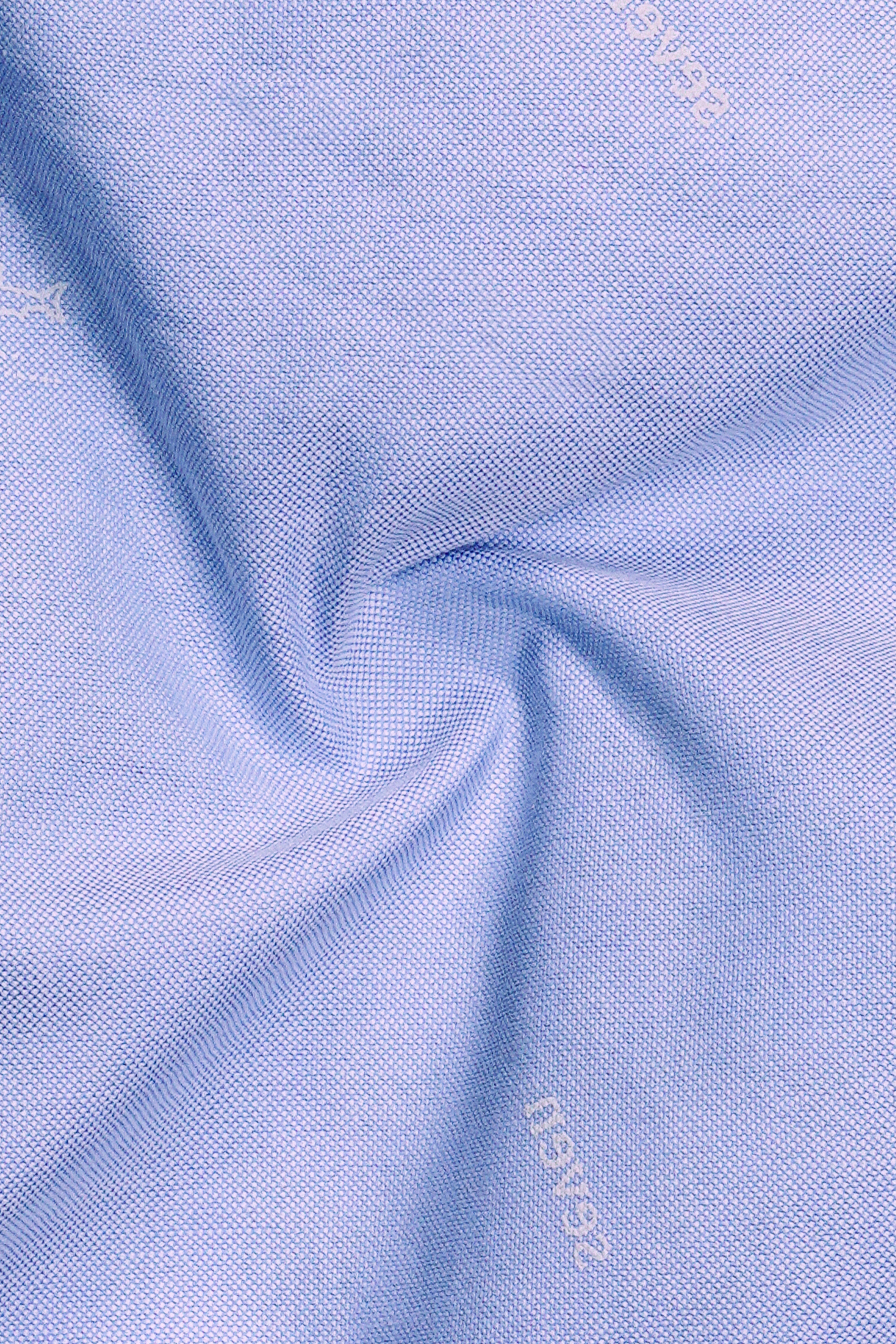 Perano Blue Royal Oxford Cowboy Style Designer Shirt