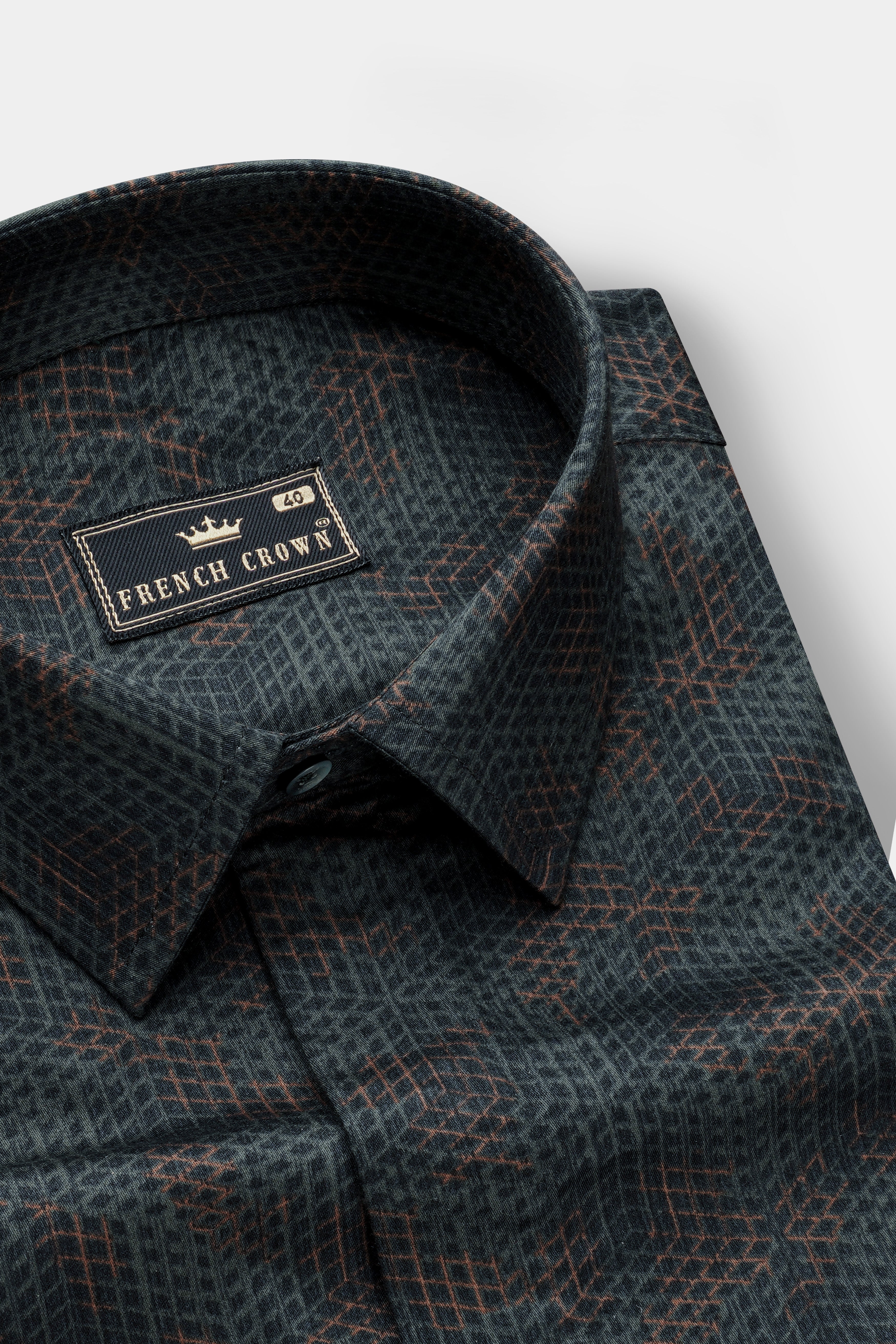 Dianne Green and Judge Brown Honeycomb Printed Super Soft Premium Cotton Designer Shirt