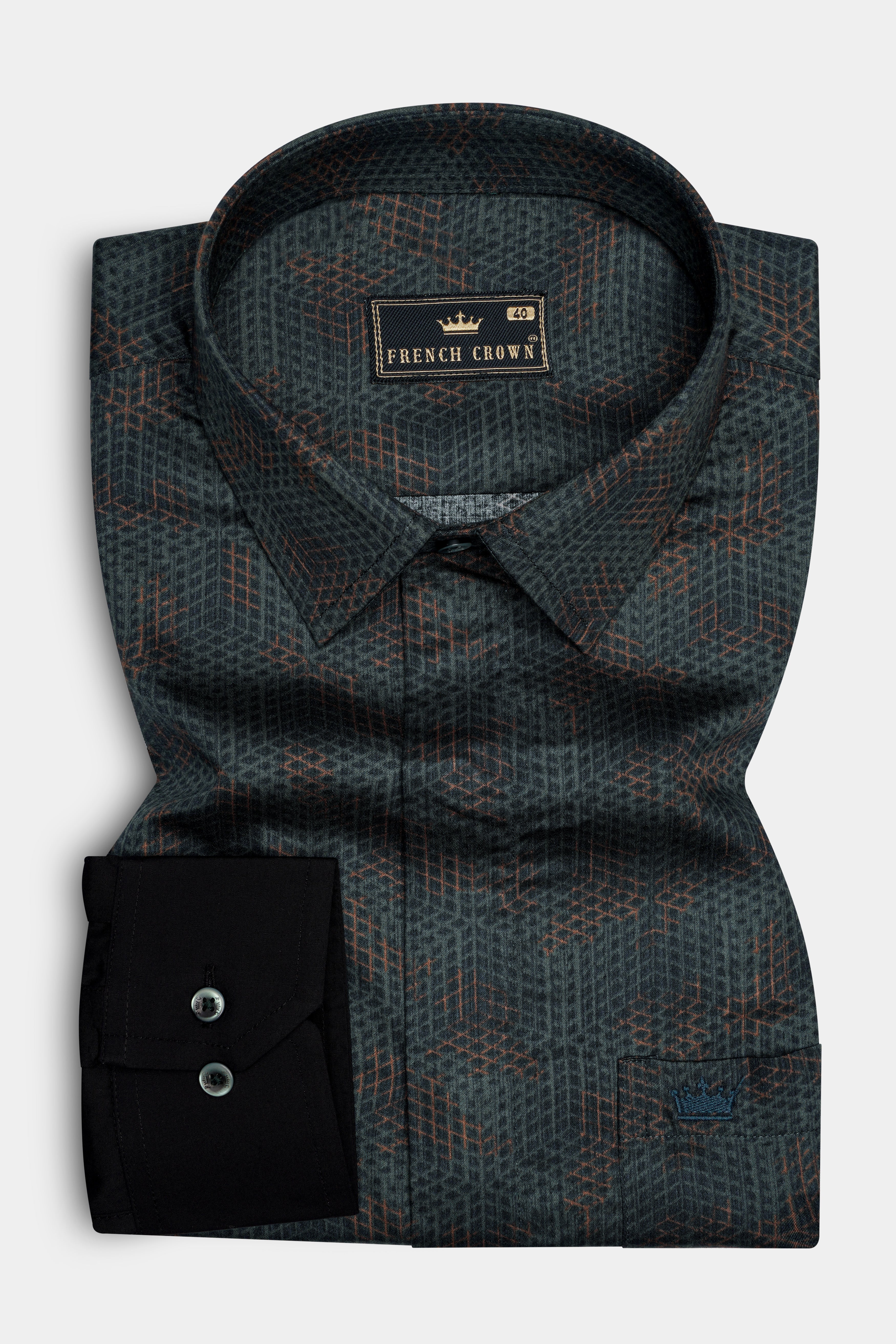 Dianne Green and Judge Brown Honeycomb Printed Super Soft Premium Cotton Designer Shirt