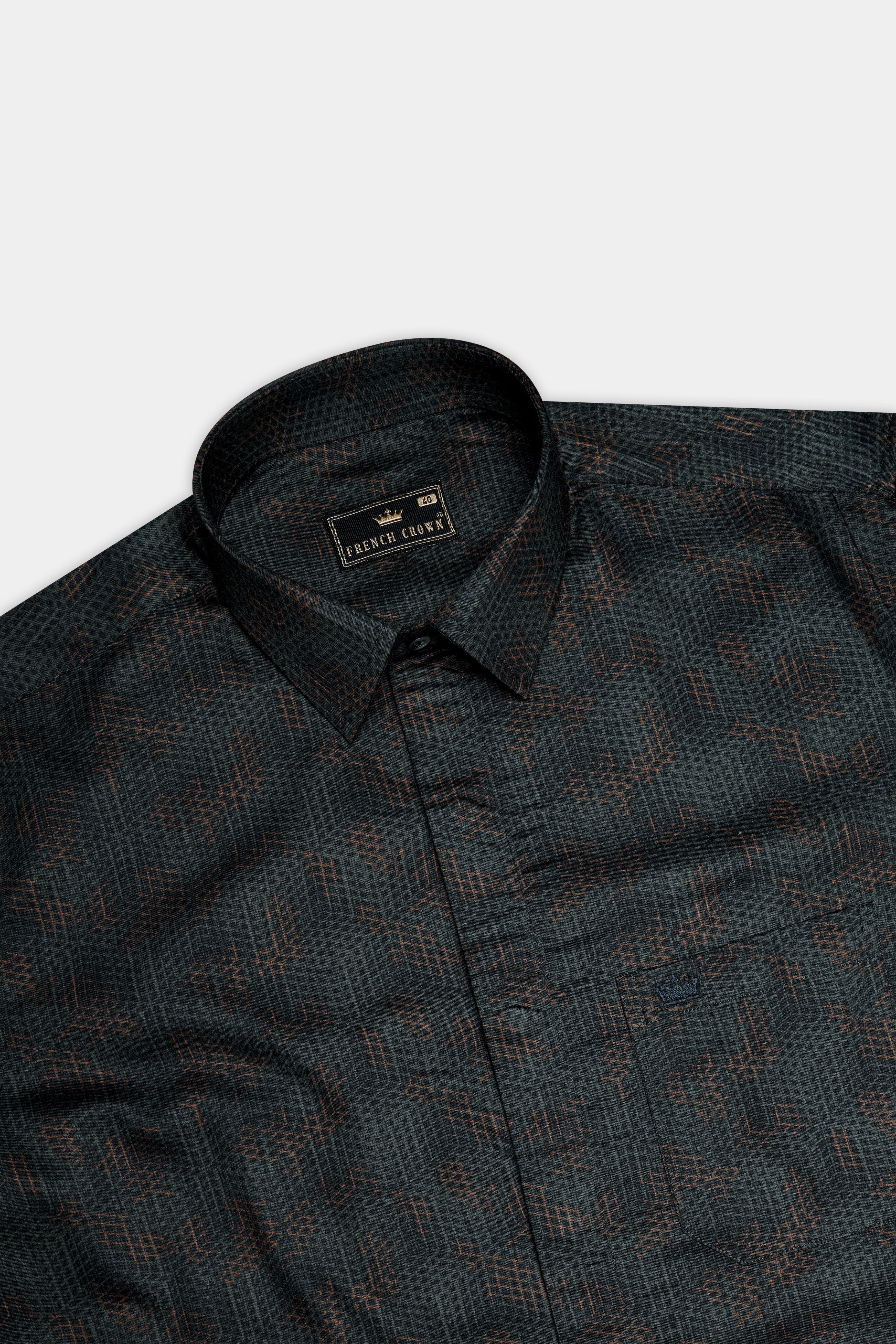 Dianne Green and Judge Brown Honeycomb Printed Super Soft Premium Cotton Designer Shirt