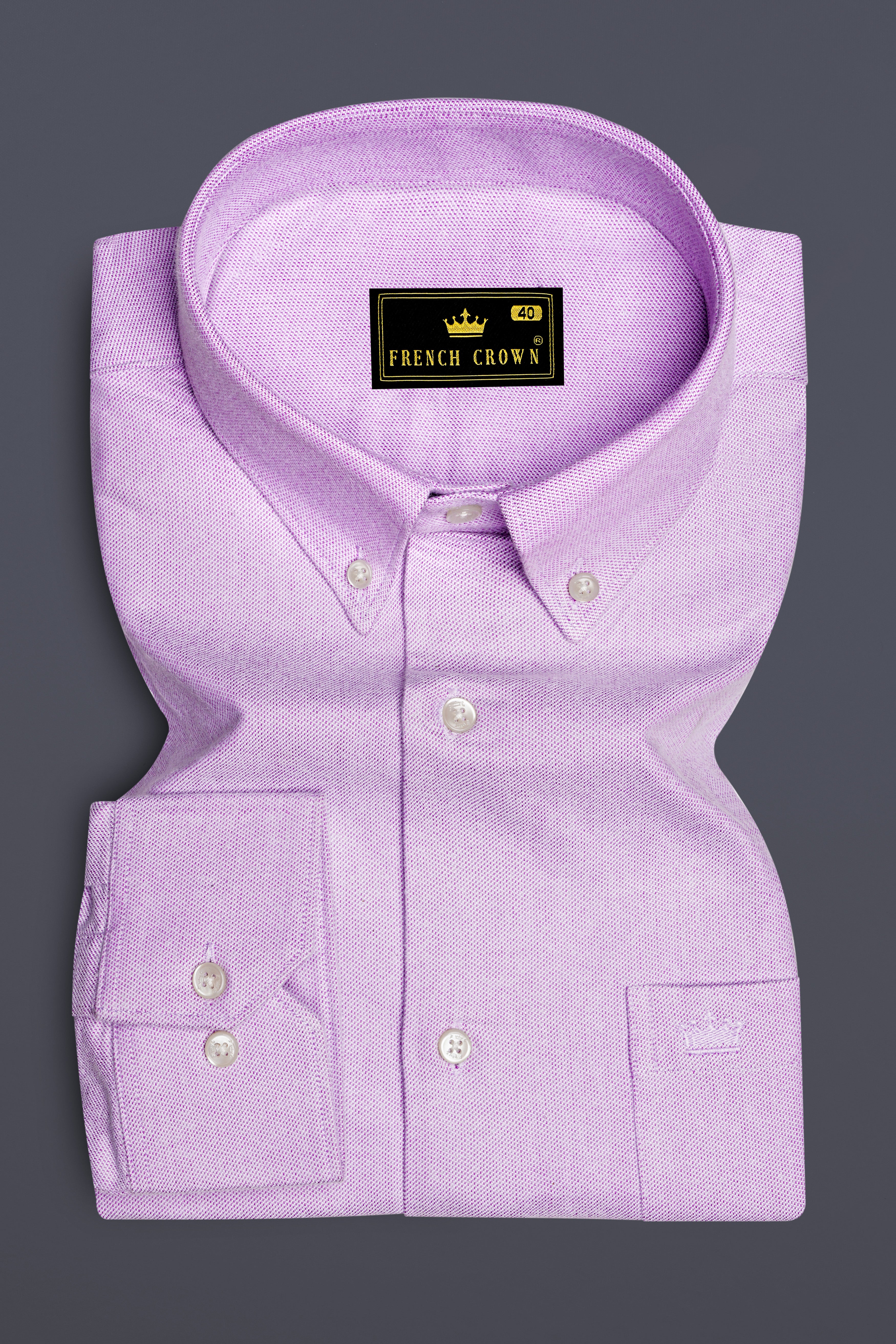 Wisteria Purple Royal Oxford Overshirt/Shacket