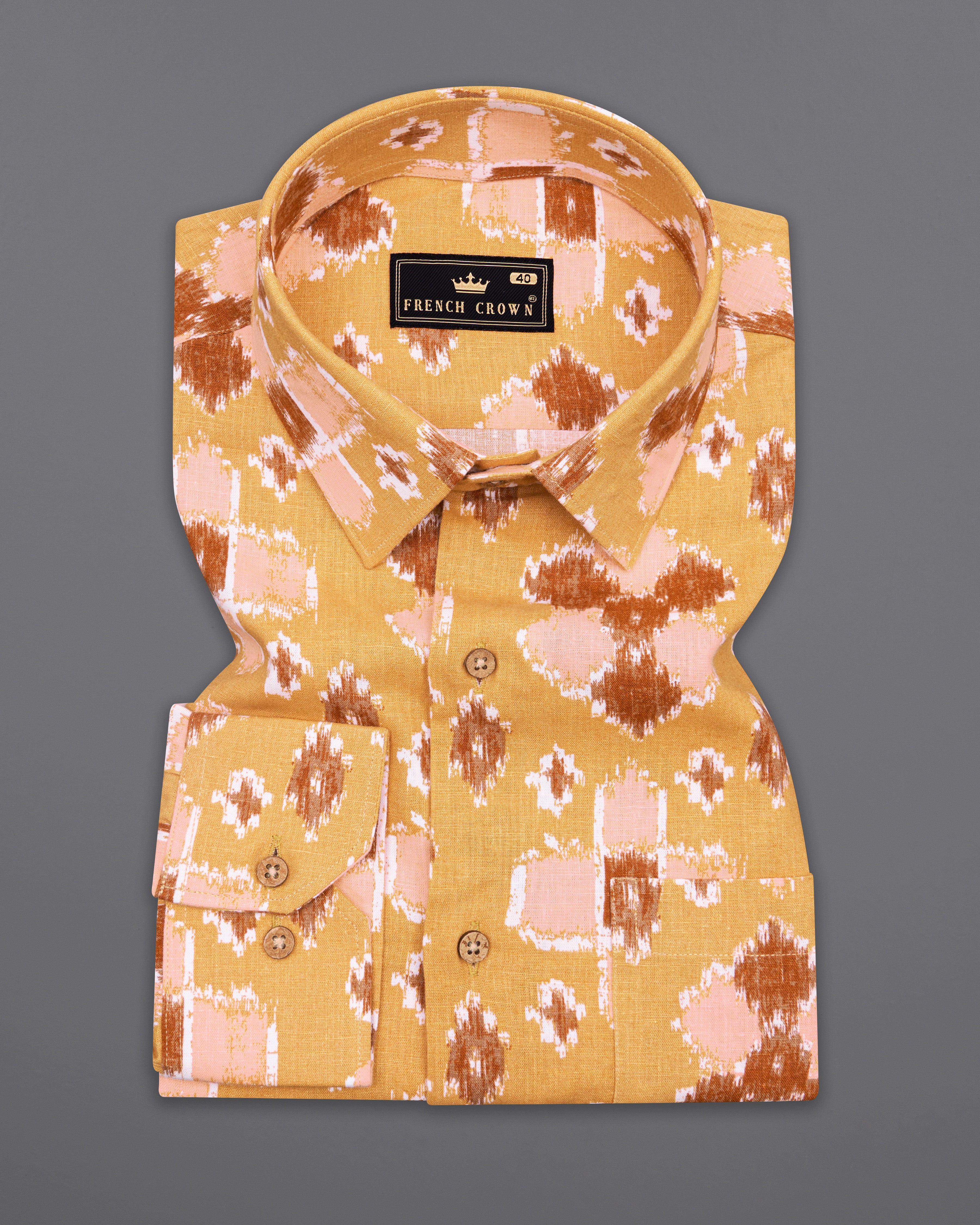 Anzac Brown Multicolour Ikat Textured Chambray Shirt 9998-CB-38, 9998-CB-H-38, 9998-CB-39, 9998-CB-H-39, 9998-CB-40, 9998-CB-H-40, 9998-CB-42, 9998-CB-H-42, 9998-CB-44, 9998-CB-H-44, 9998-CB-46, 9998-CB-H-46, 9998-CB-48, 9998-CB-H-48, 9998-CB-50, 9998-CB-H-50, 9998-CB-52, 9998-CB-H-52