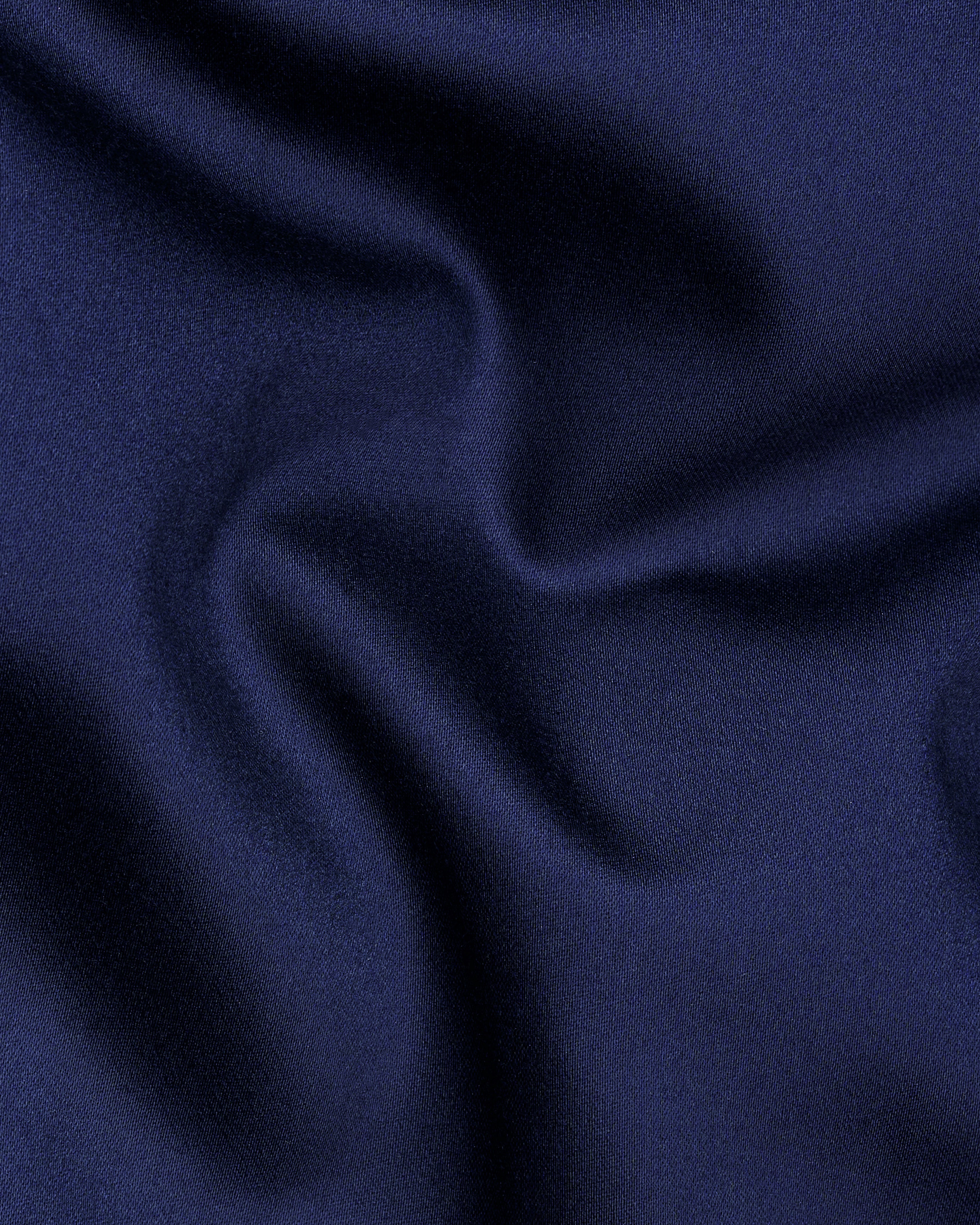 Space Blue Subtle Sheen Wool Rich Bandhgala/Mandarin Blazer