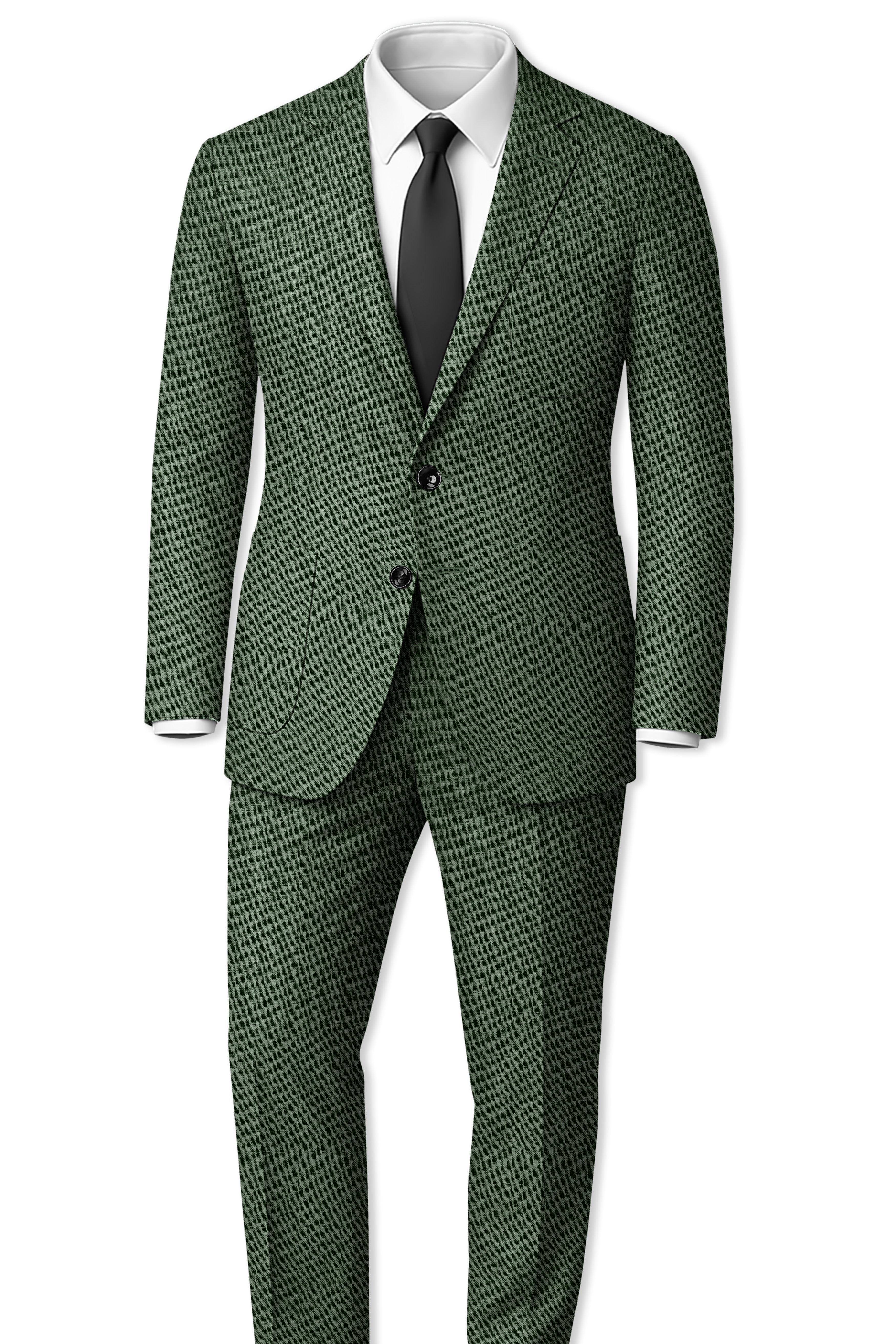 Asparagus Green Luxurious Linen Sports Blazer