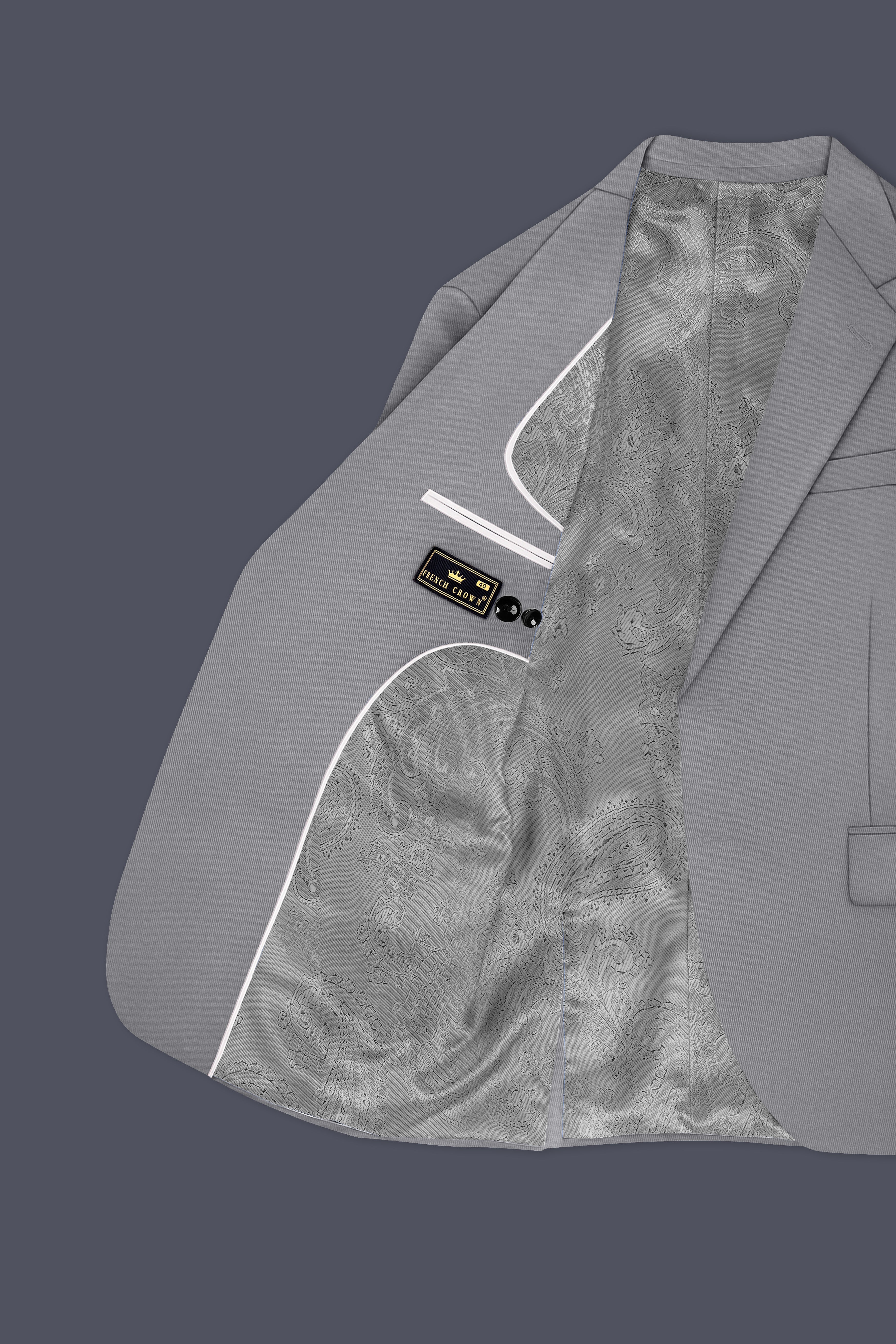 French Gray Premium Cotton Blazer