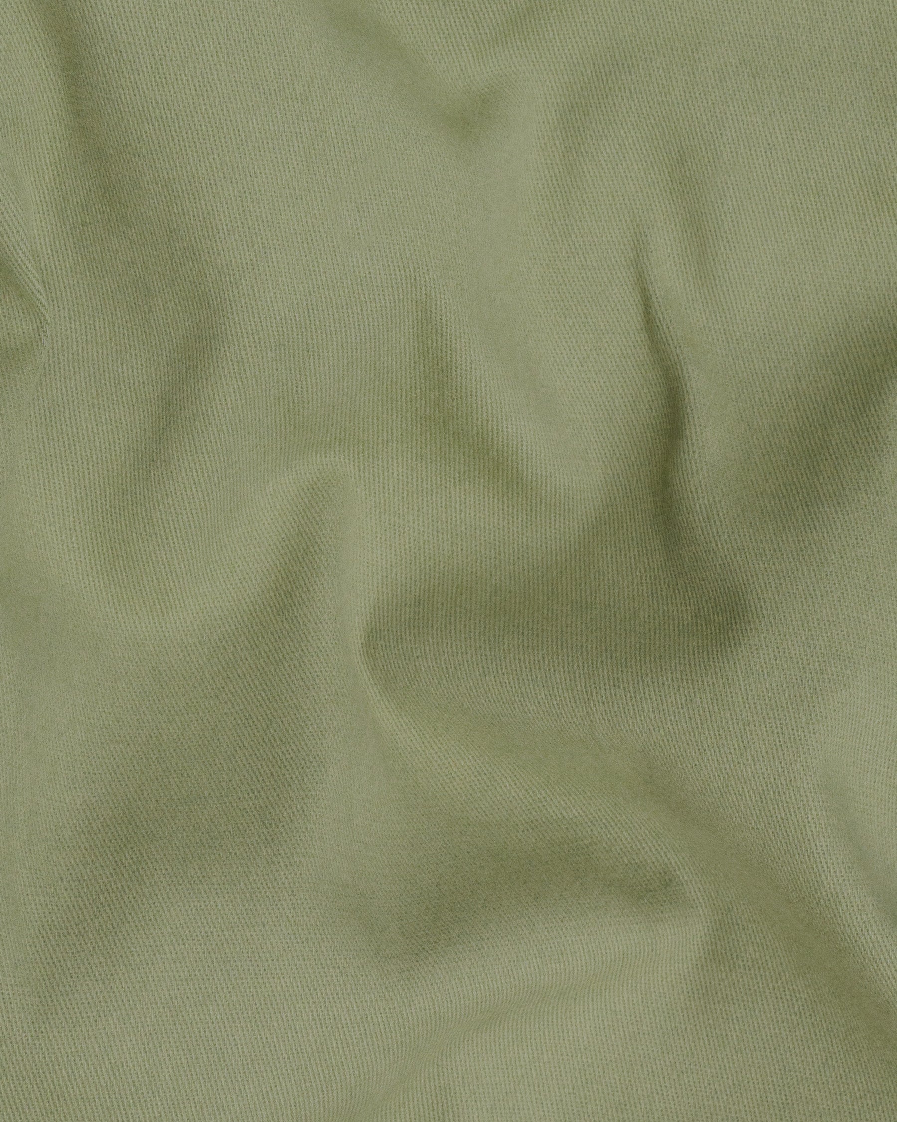 Kelp Green Heavyweight Double-Breasted Premium Cotton Blazer