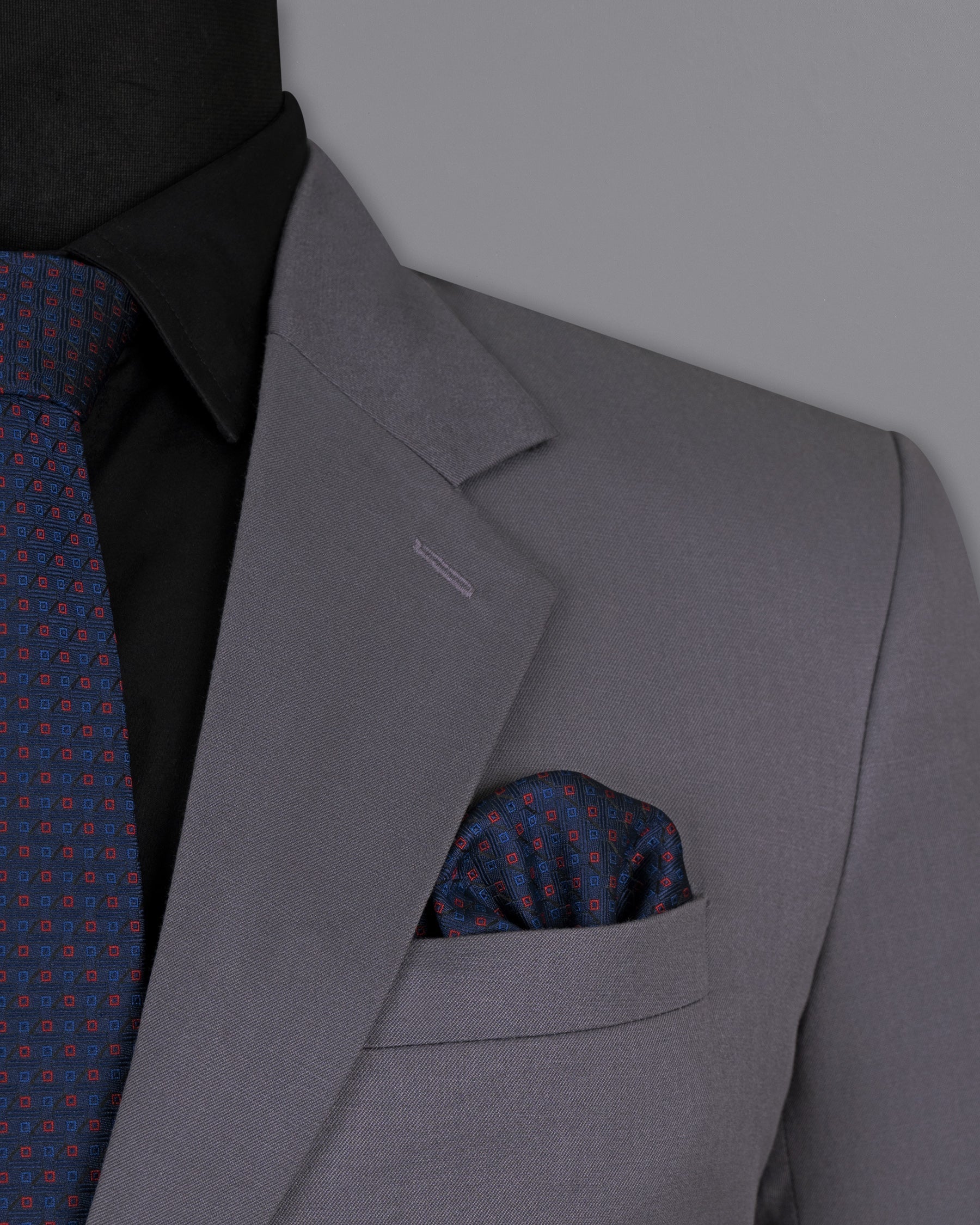 Dolphin Grey Wool Rich Blazer